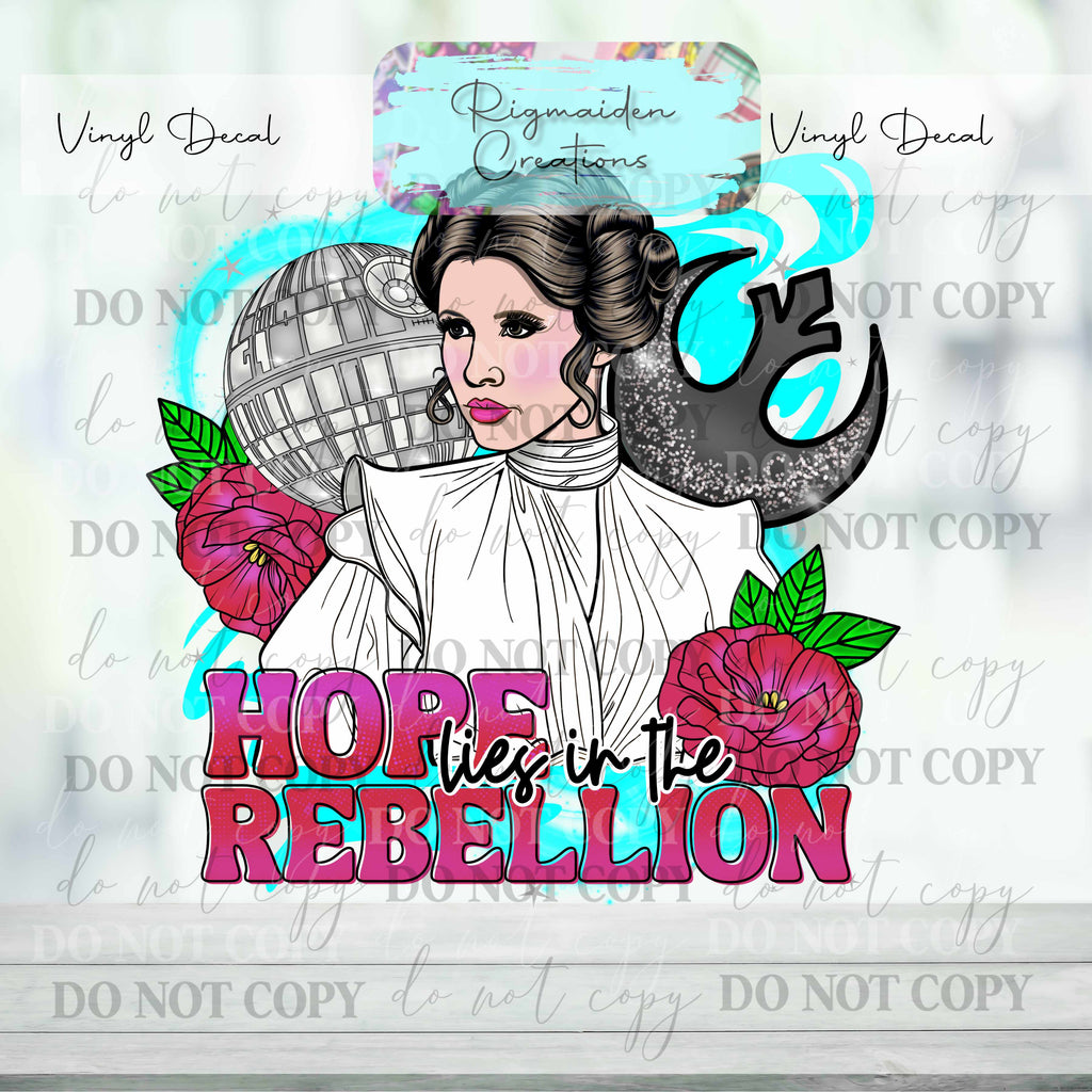 Hope Lies in the Rebellion Vinyl Decal {Multiple}