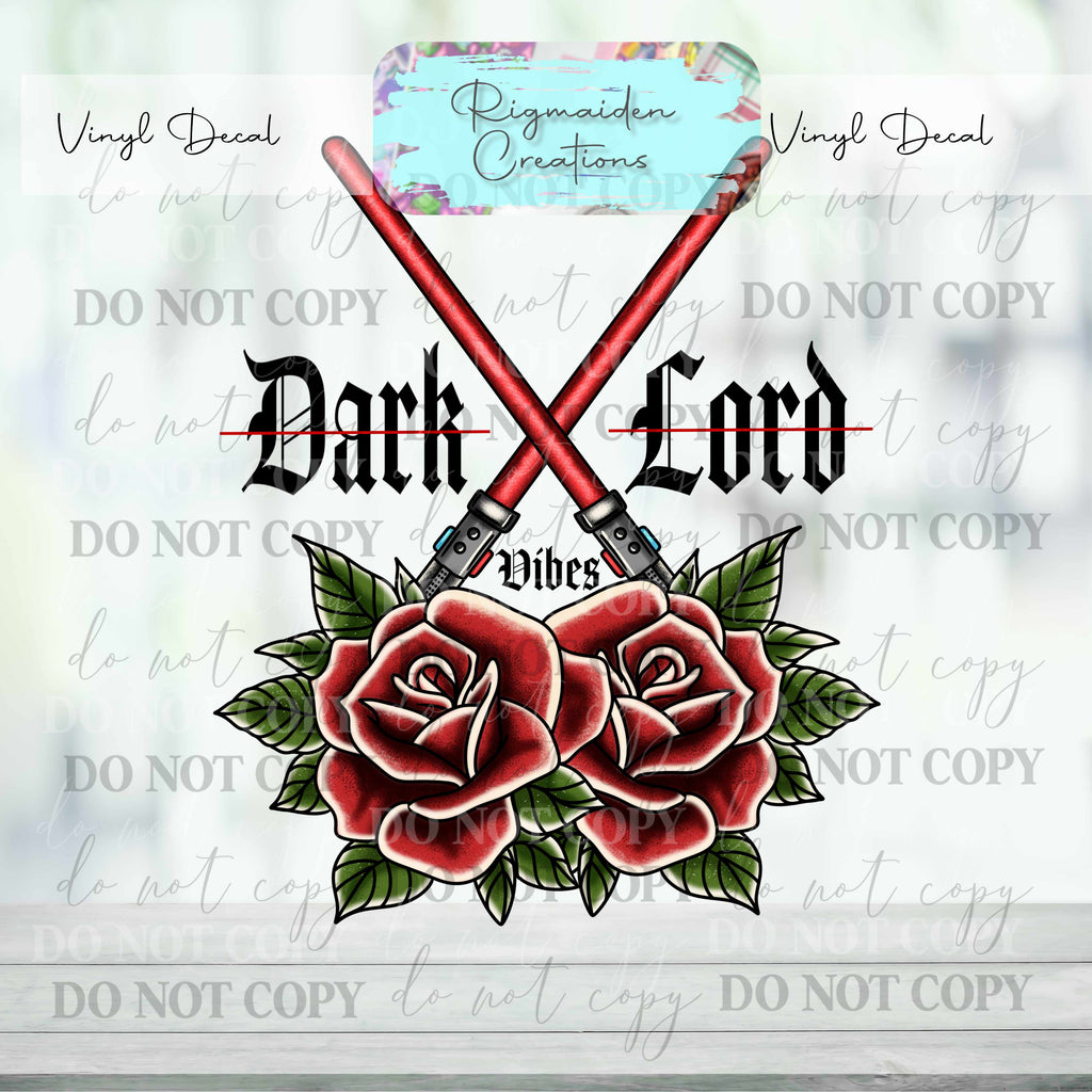 Dark Lord Vibes Vinyl Decal {Multiple}
