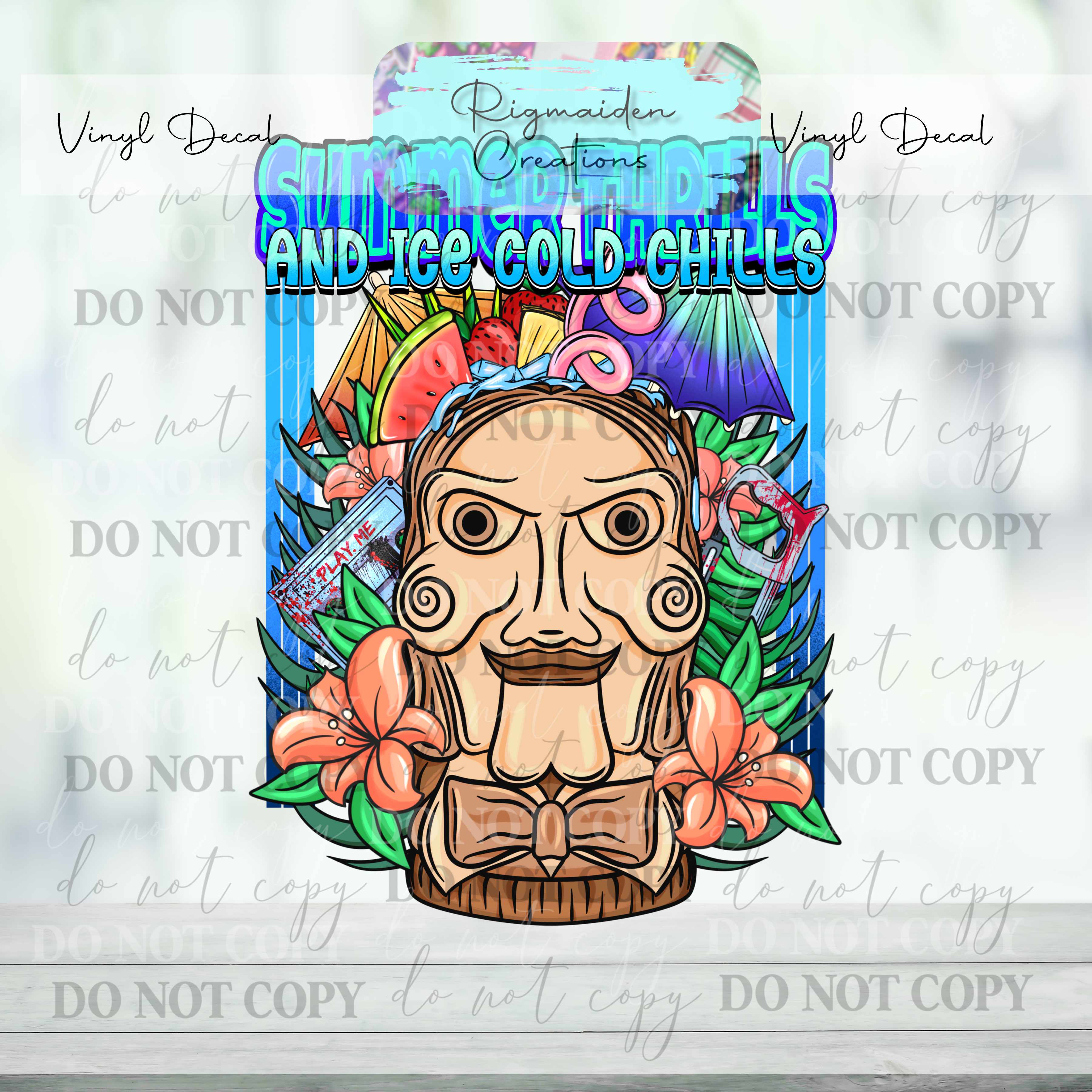 Tiki Terror Mastermind Vinyl Decal