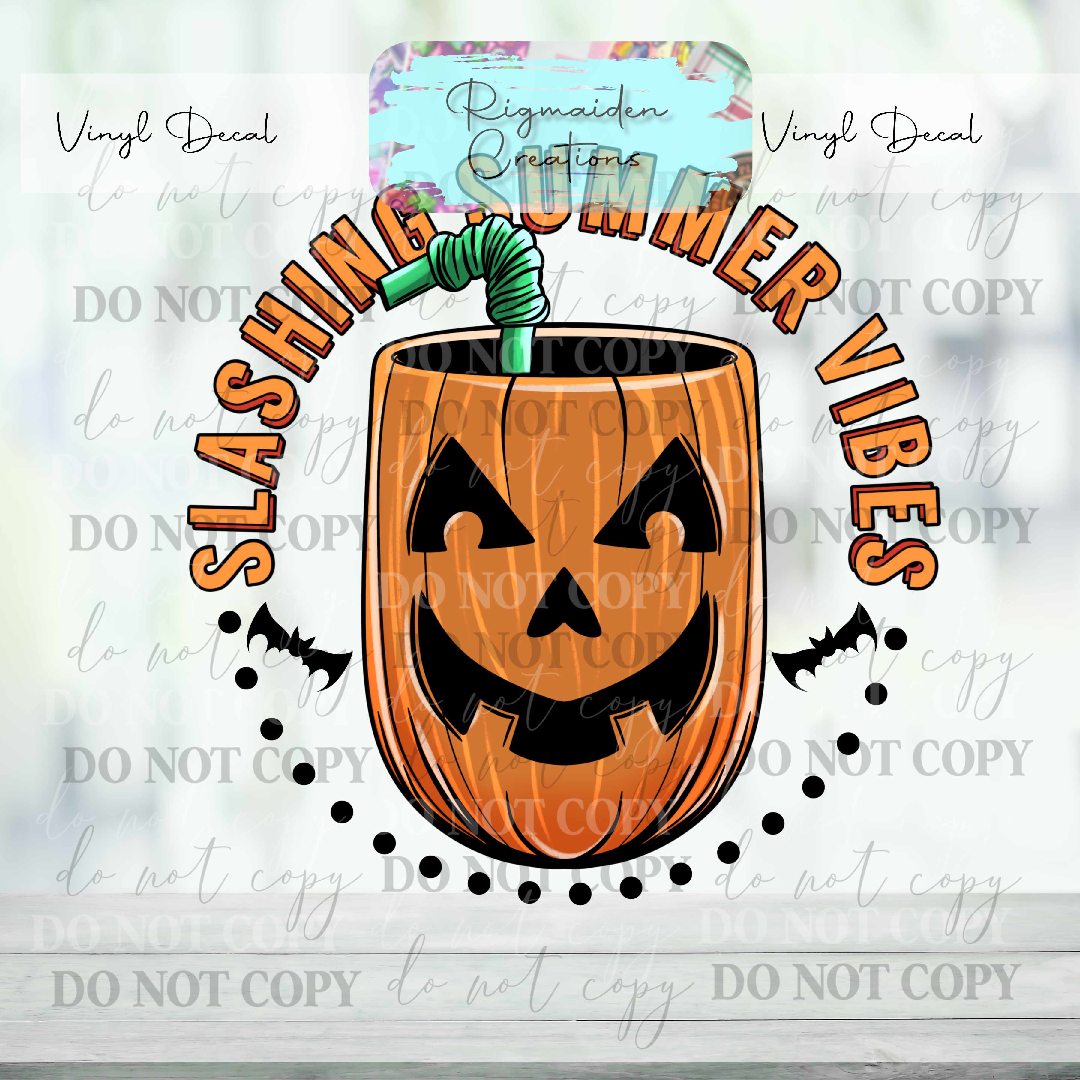 Tiki Terror Drink Vinyl Decal