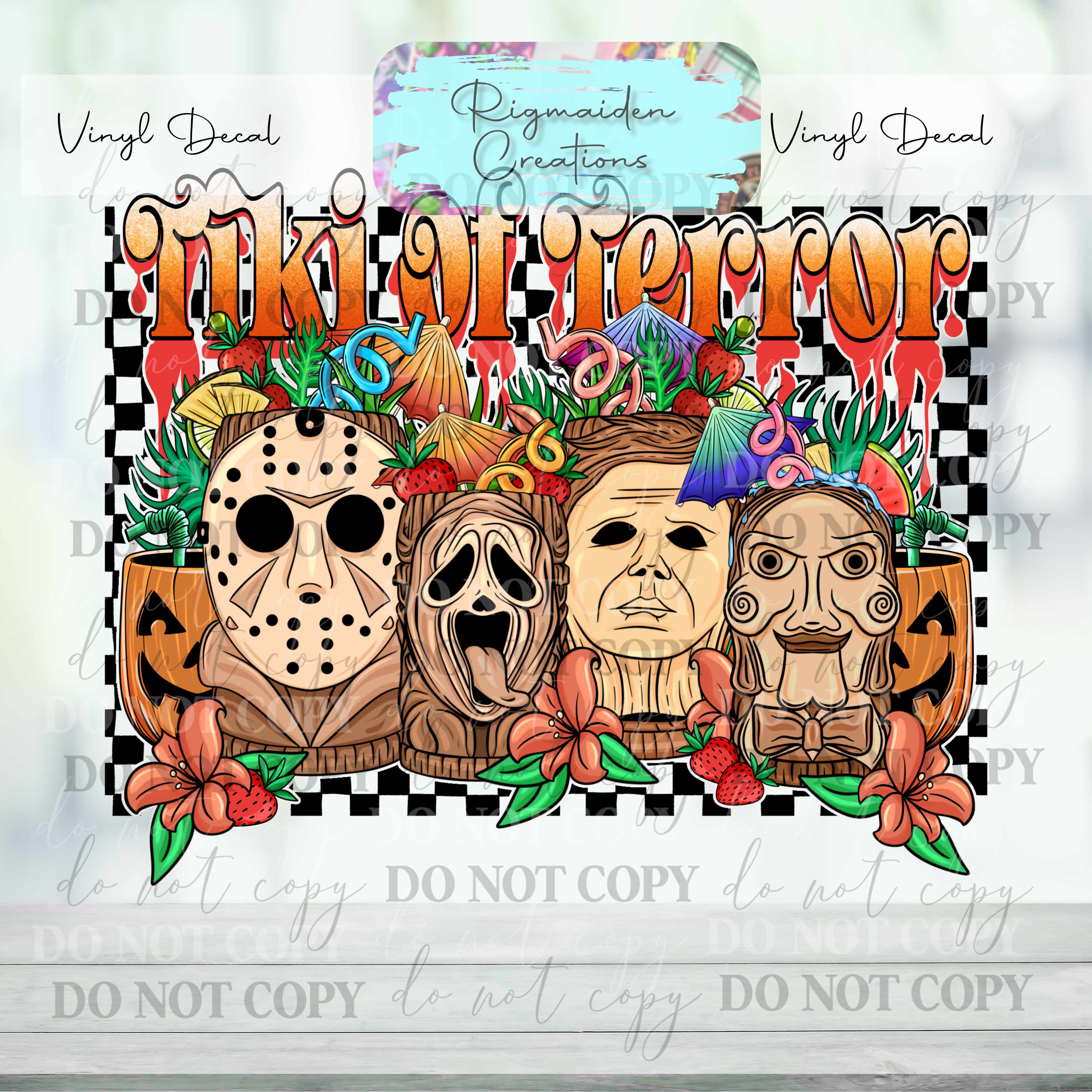 Tiki of Terror Vinyl Decal