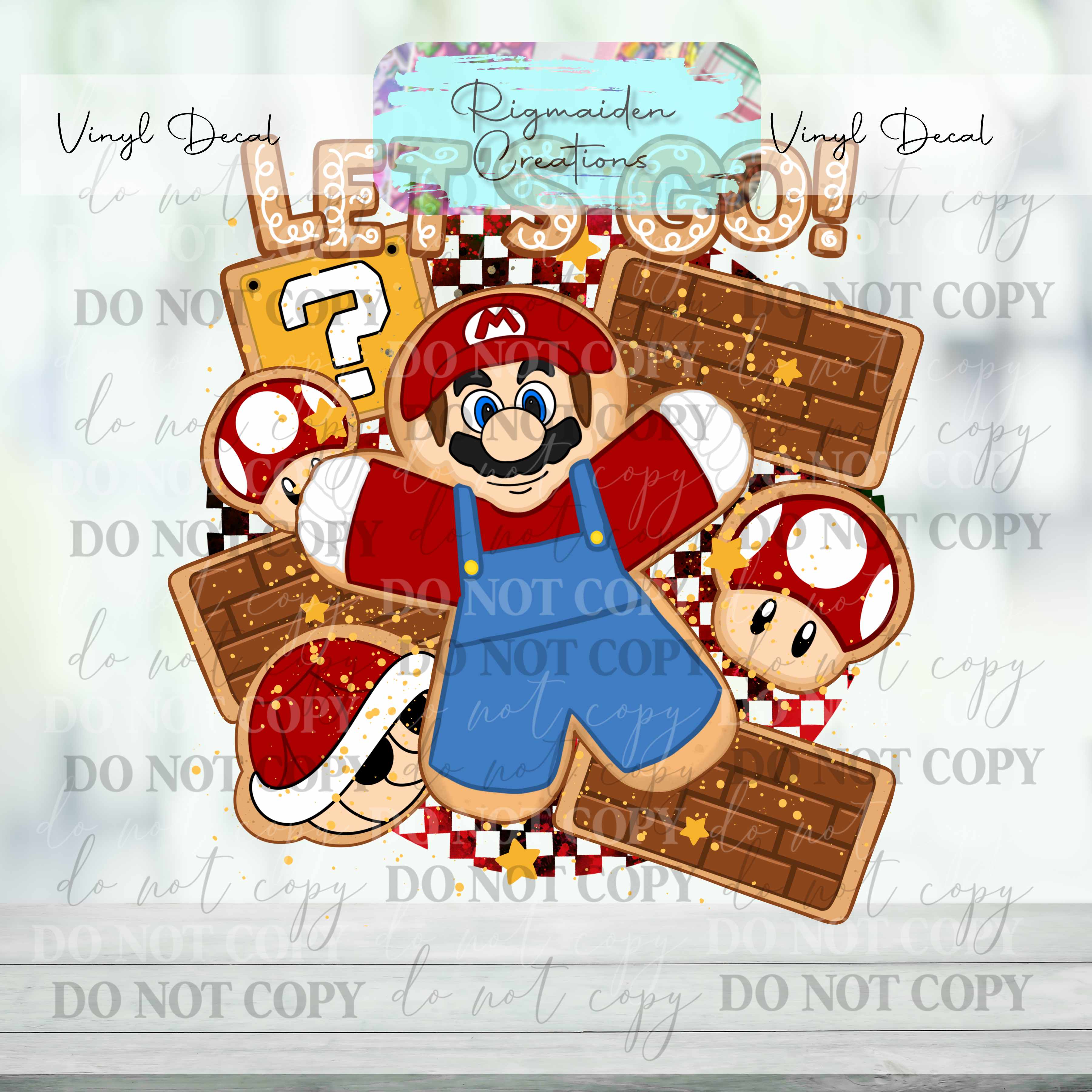 Power Brothers 1 Sugar Cookie Vinyl Decal