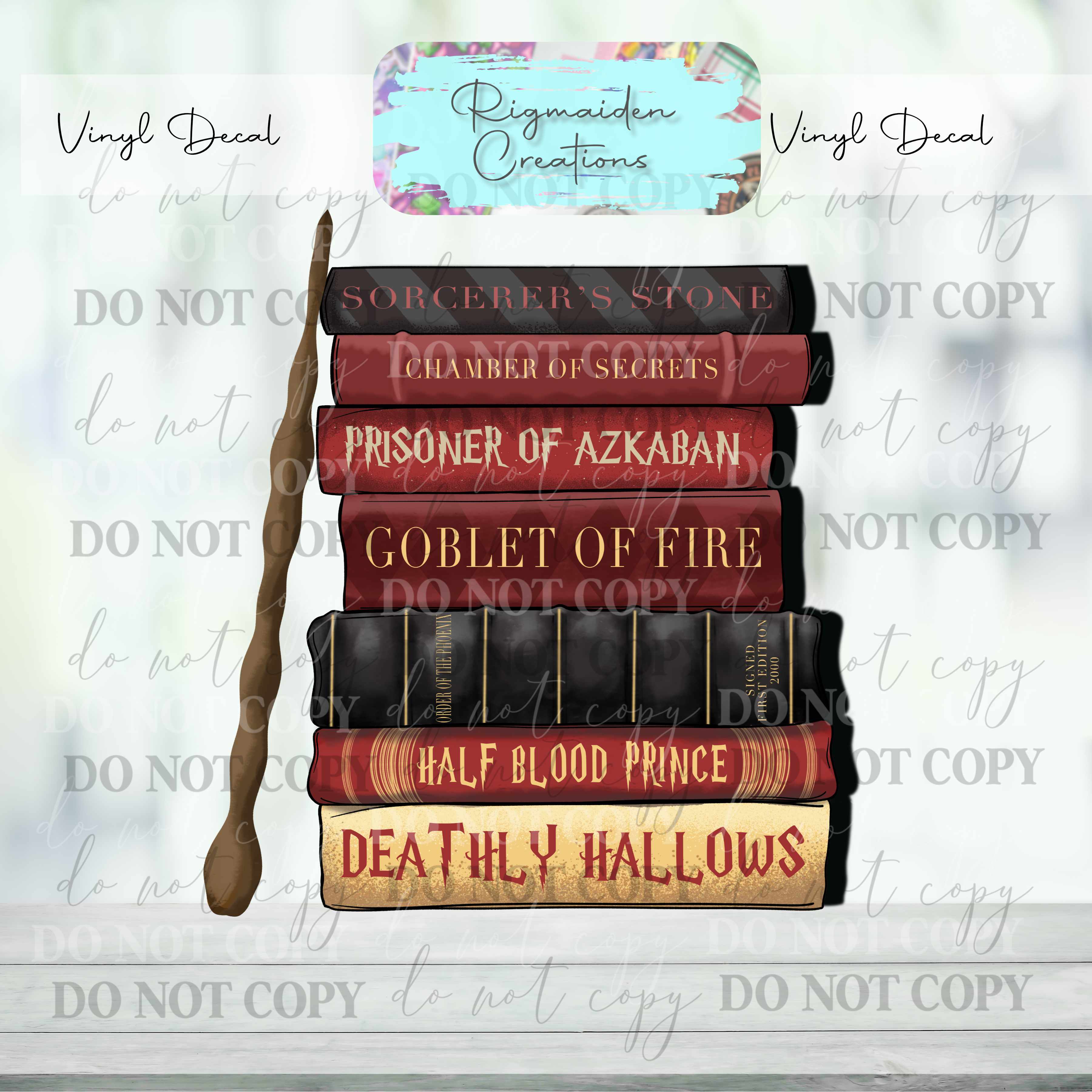 Wizard Books 1 Vinyl Decal