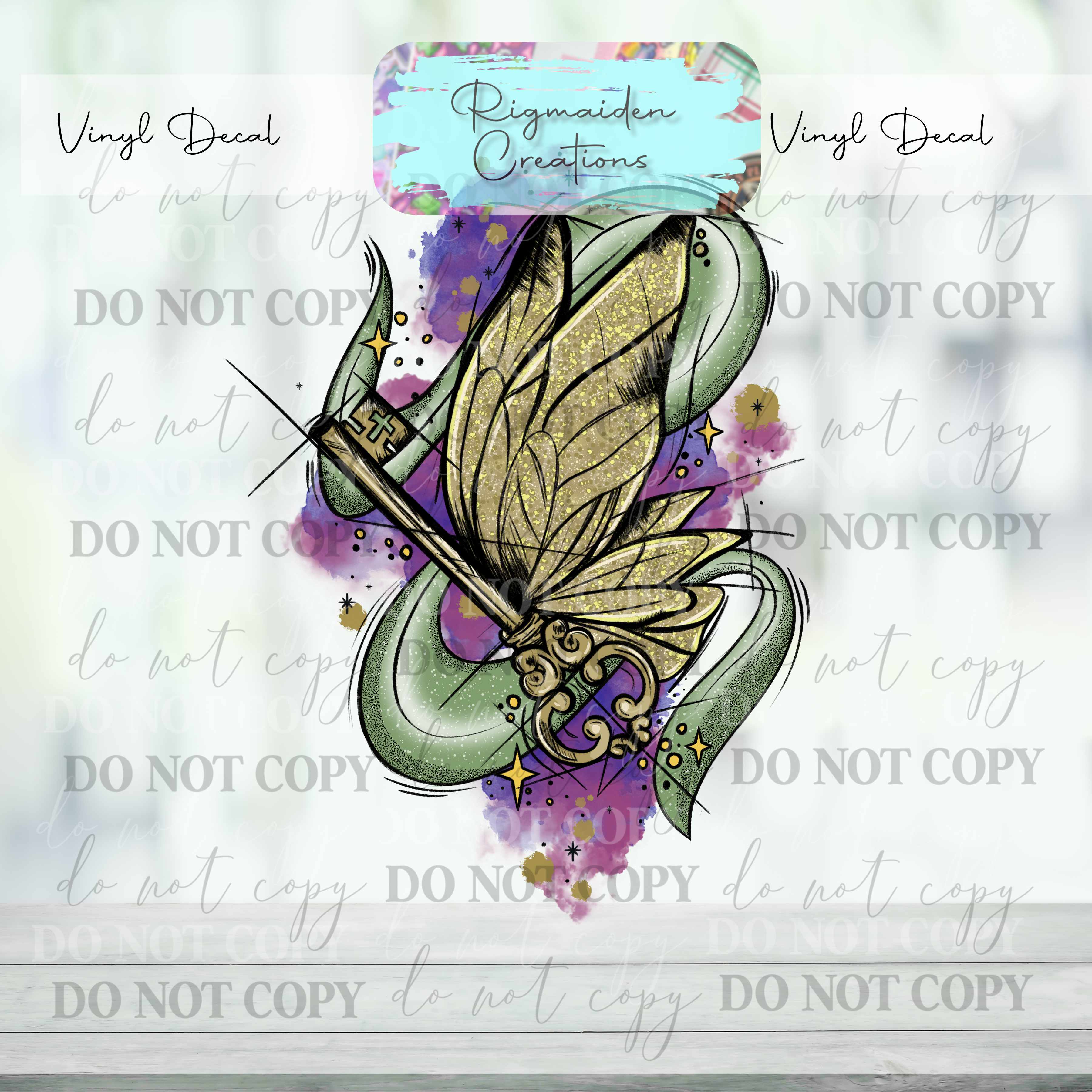 Flying Key Vinyl Decal