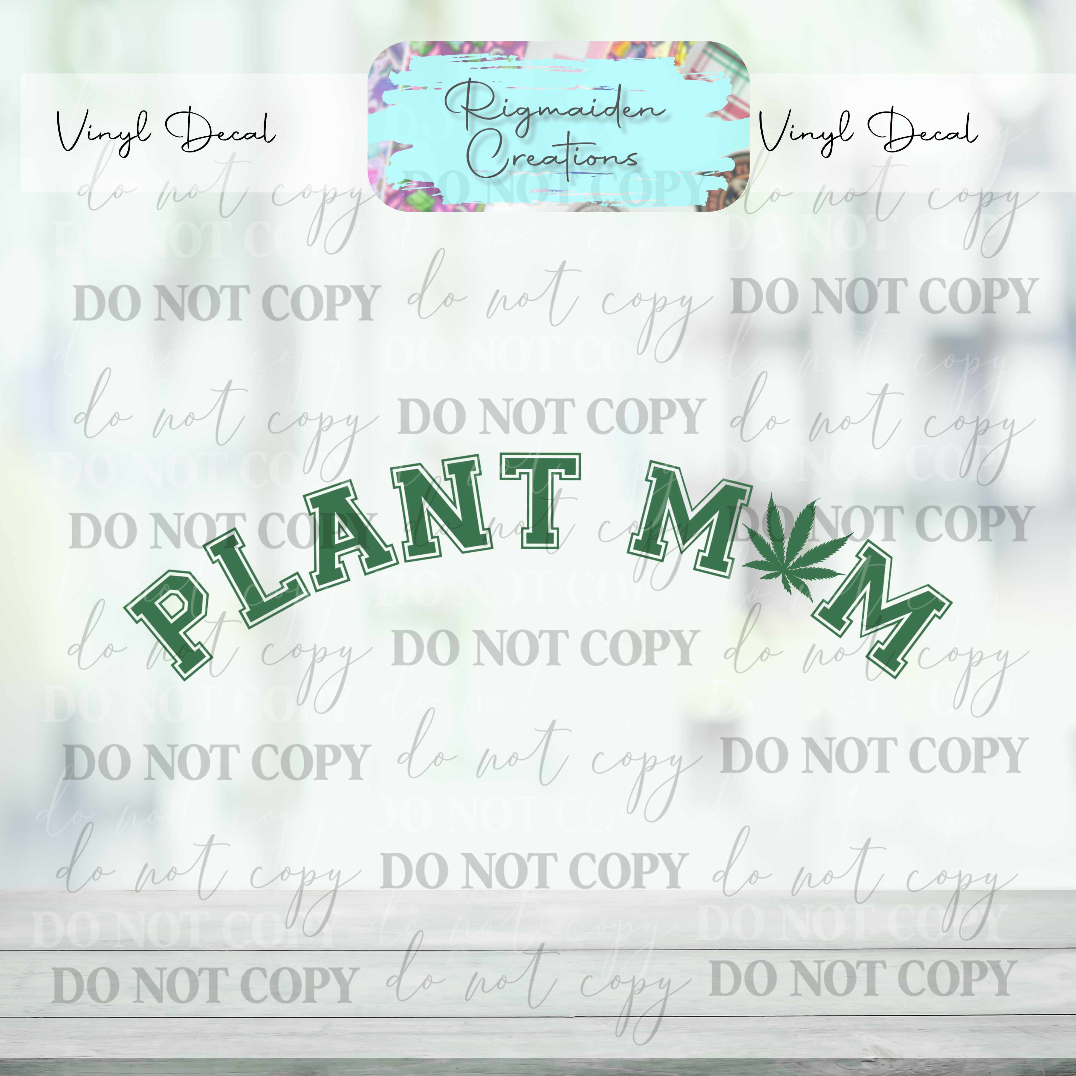 Plant Mom Vinyl Decal