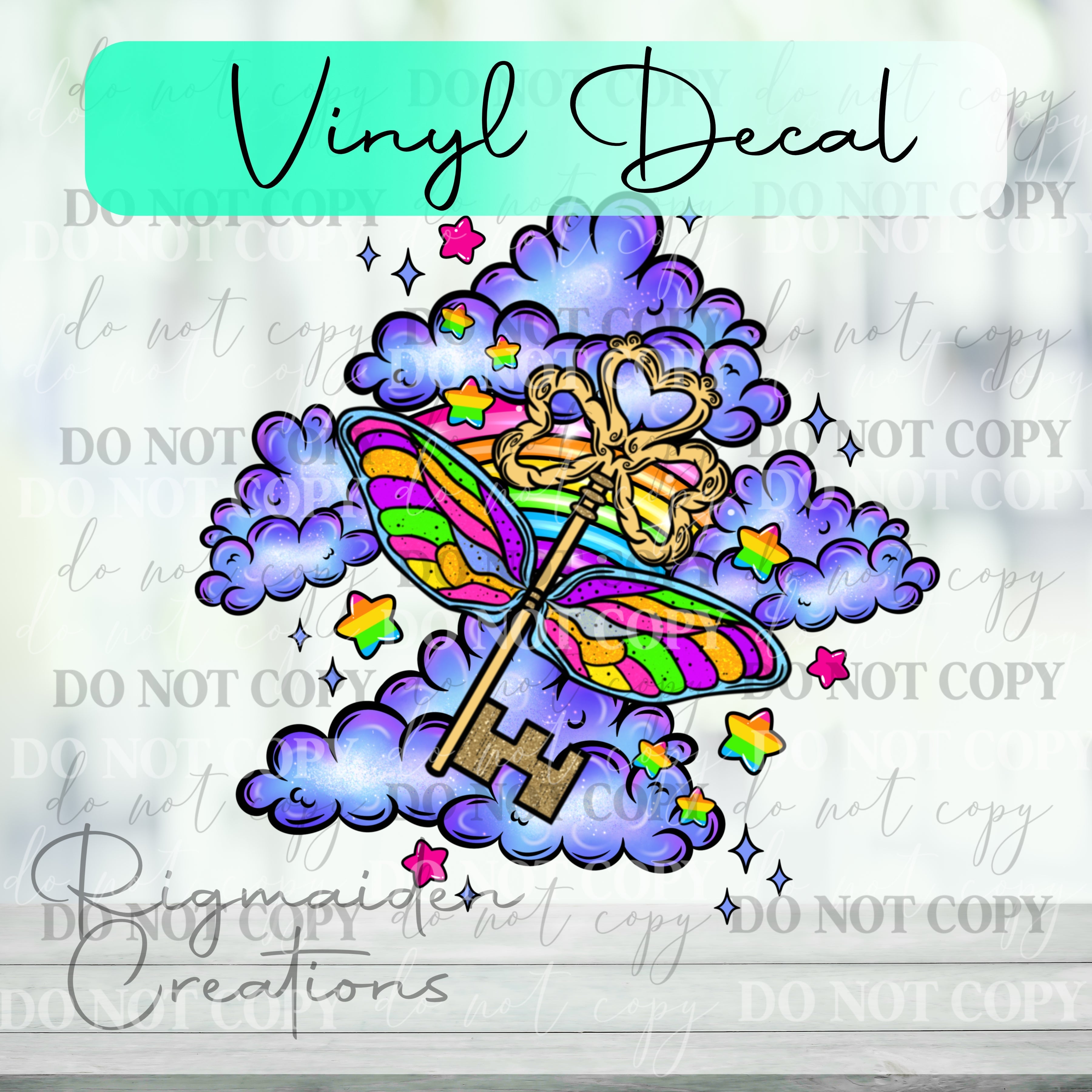 Flying Key Vinyl Decal