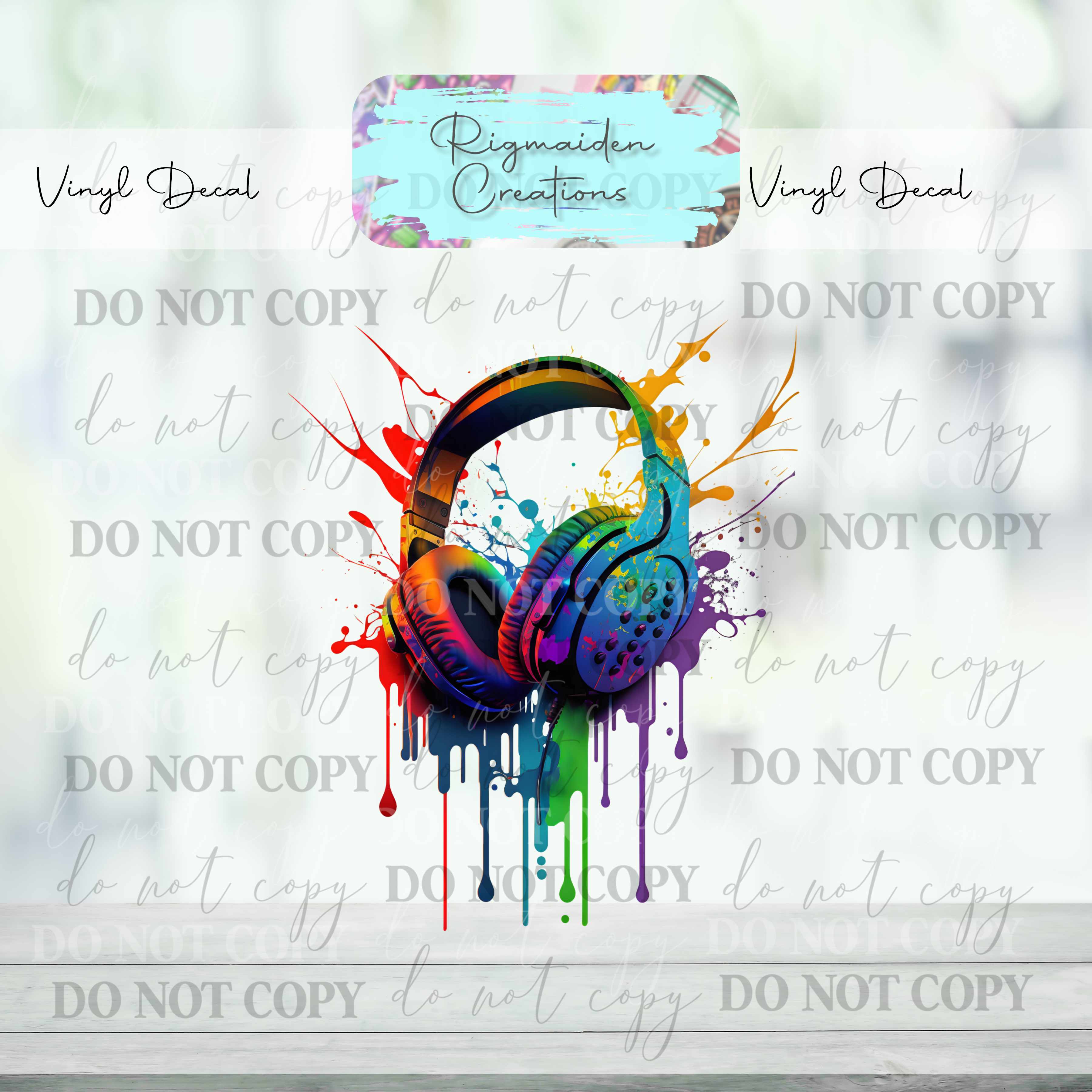 Headphones 2 Vinyl Decal