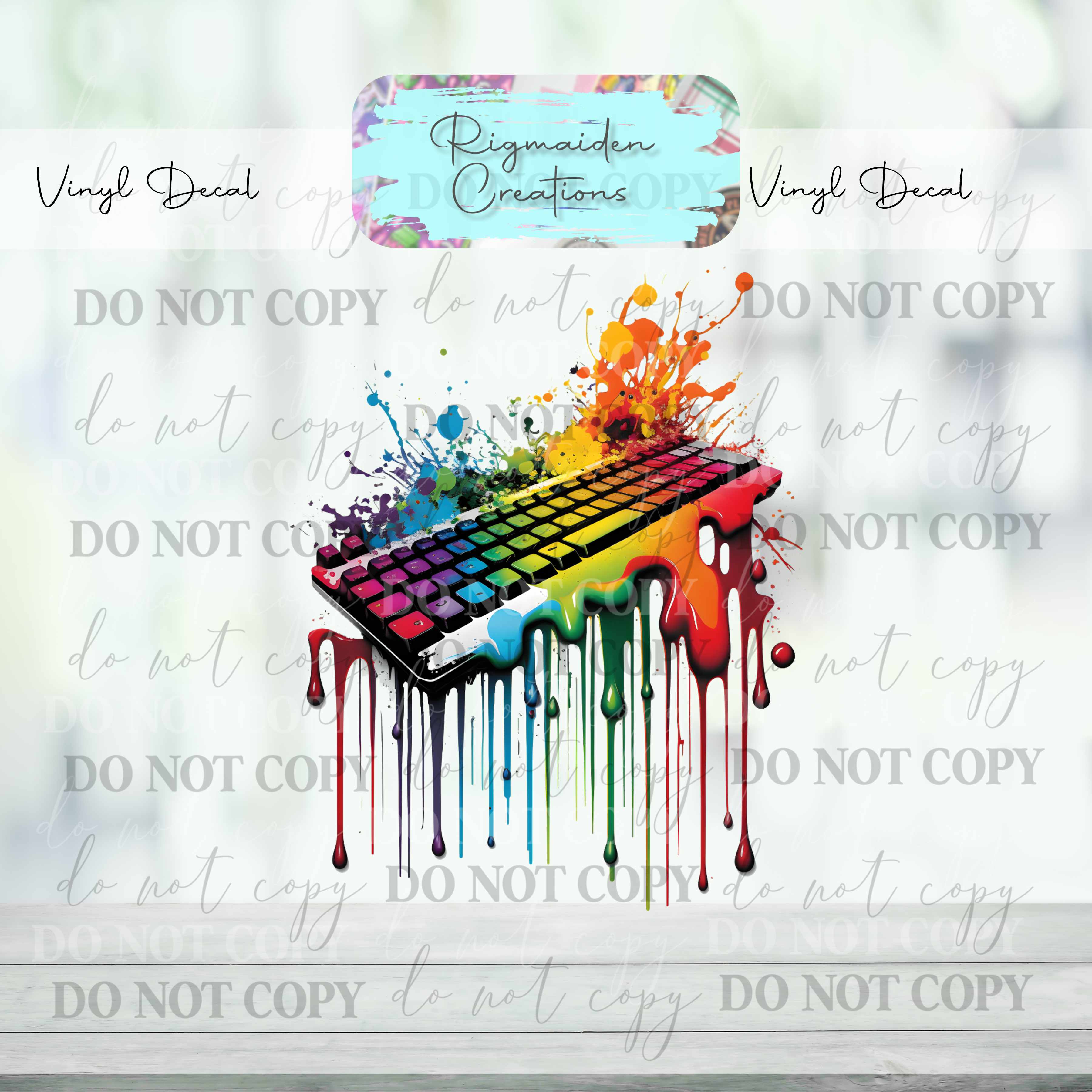 Gaming Keyboard Vinyl Decal