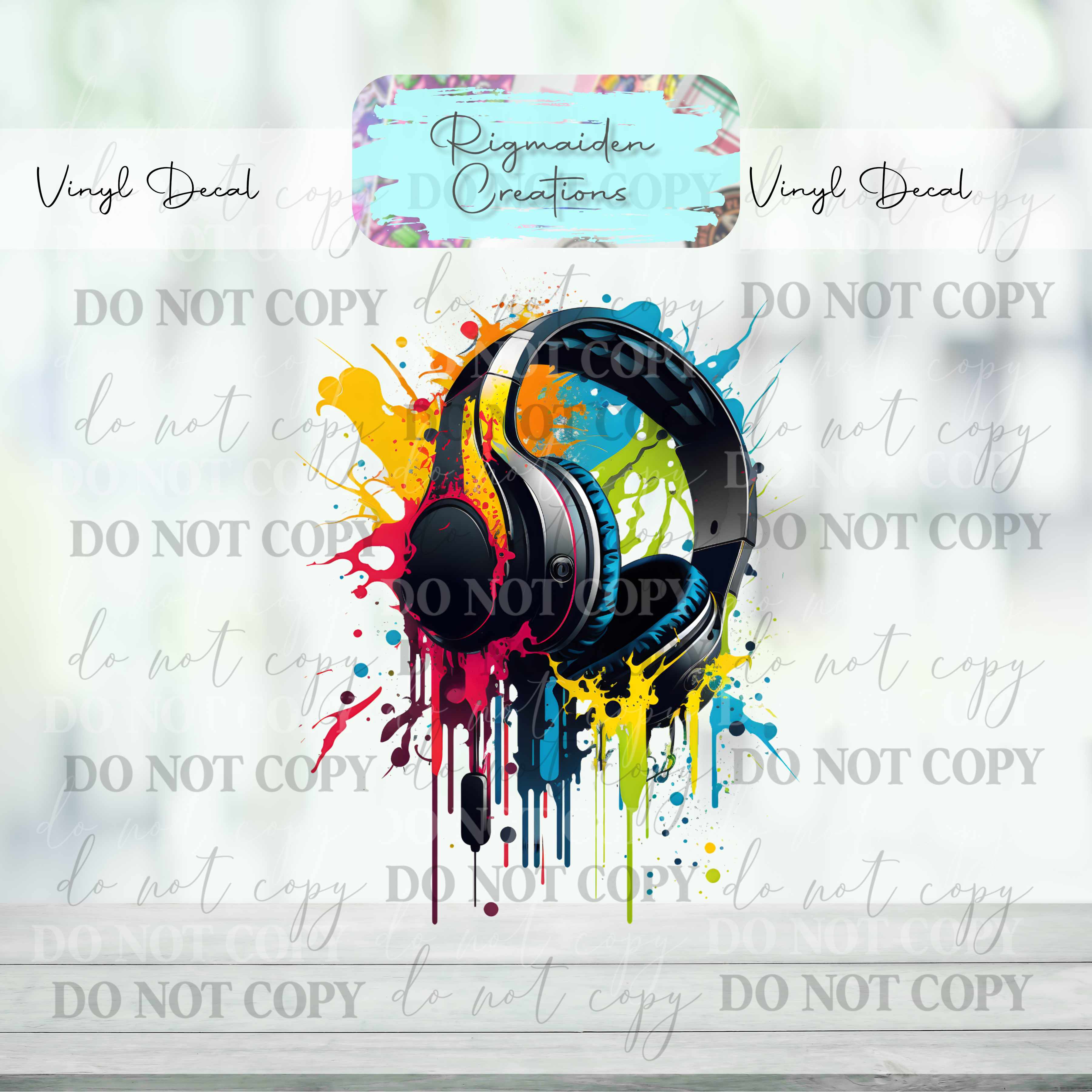 Headphones 1 Vinyl Decal