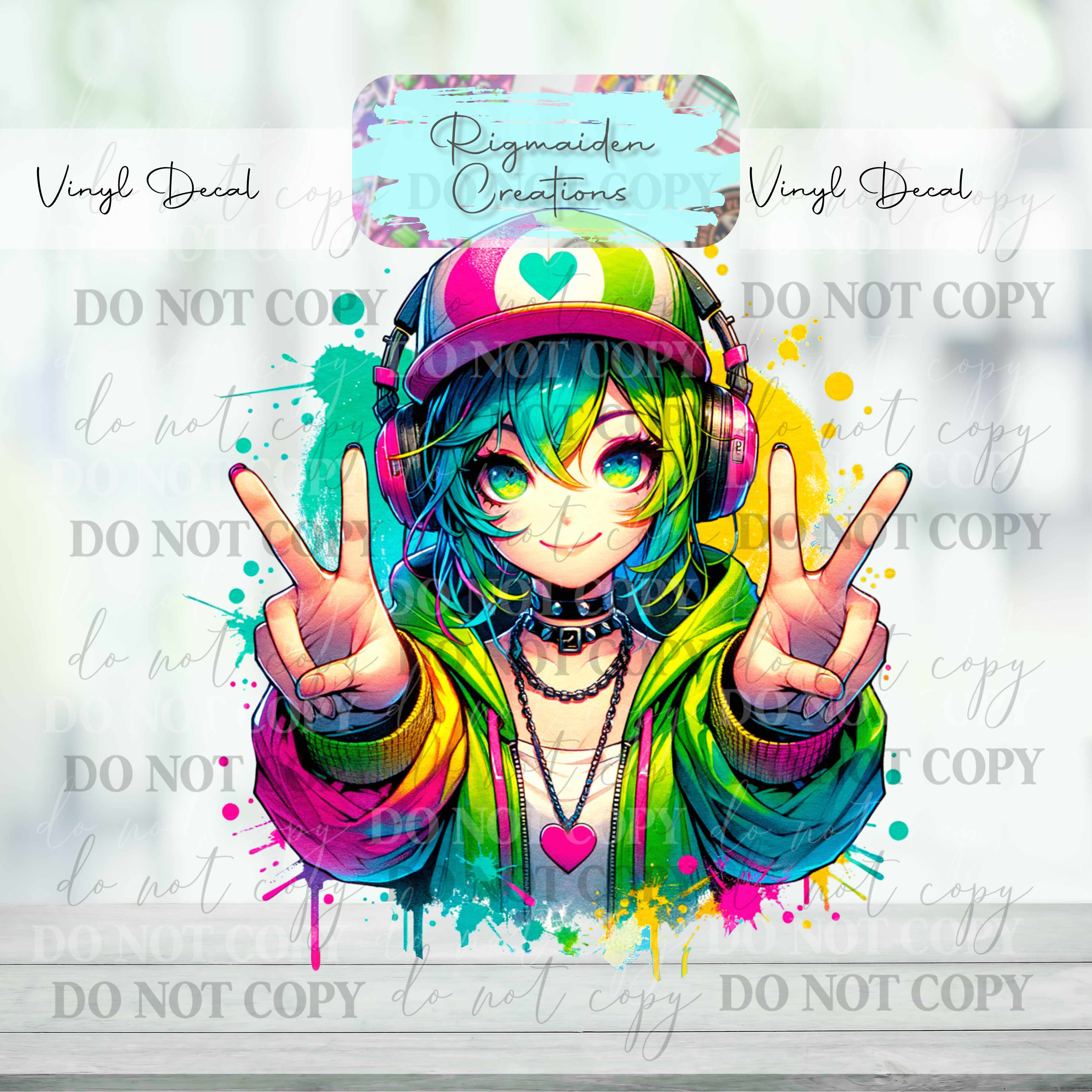 Anime Peace Vinyl Decal