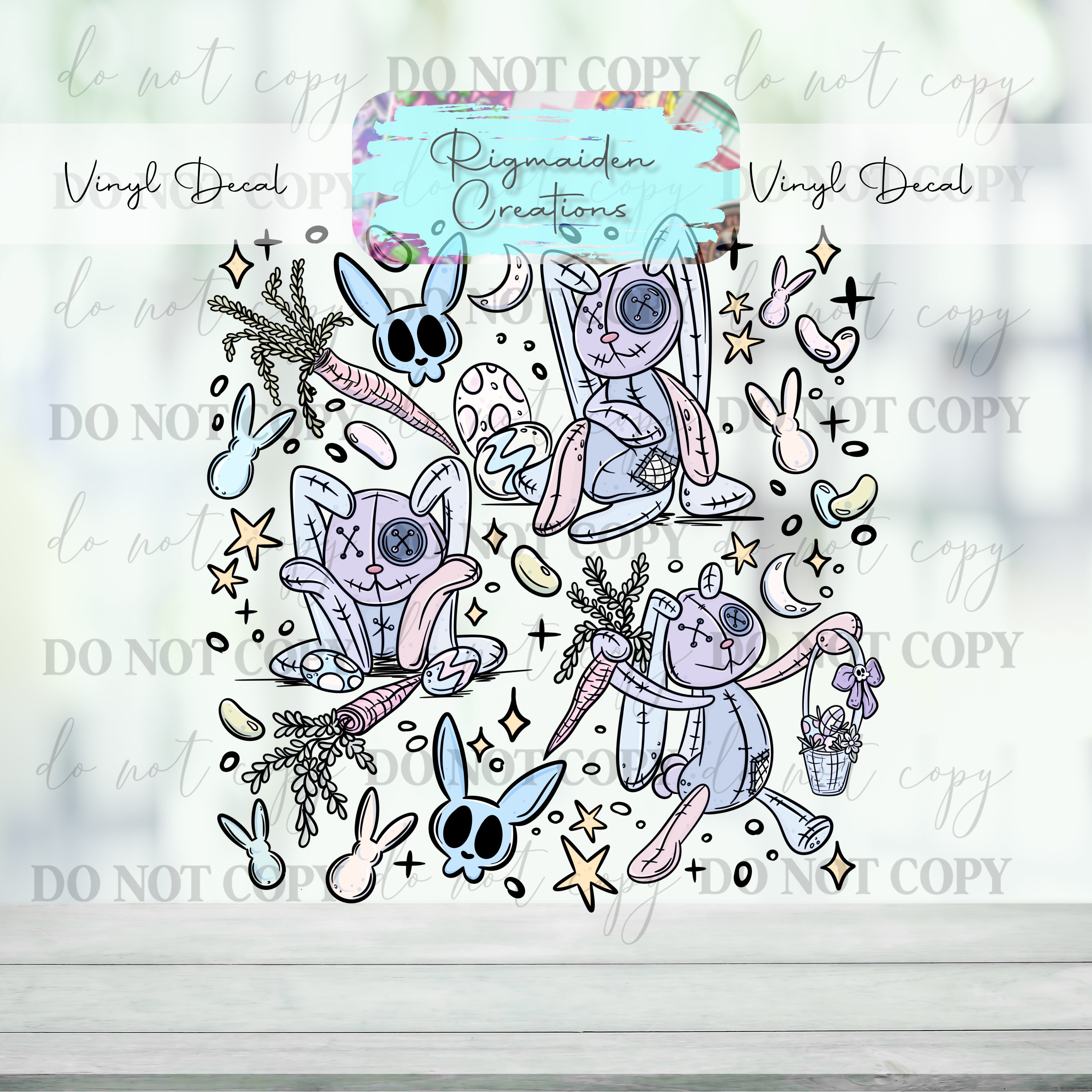 Ragdoll Bunny Vinyl Decal