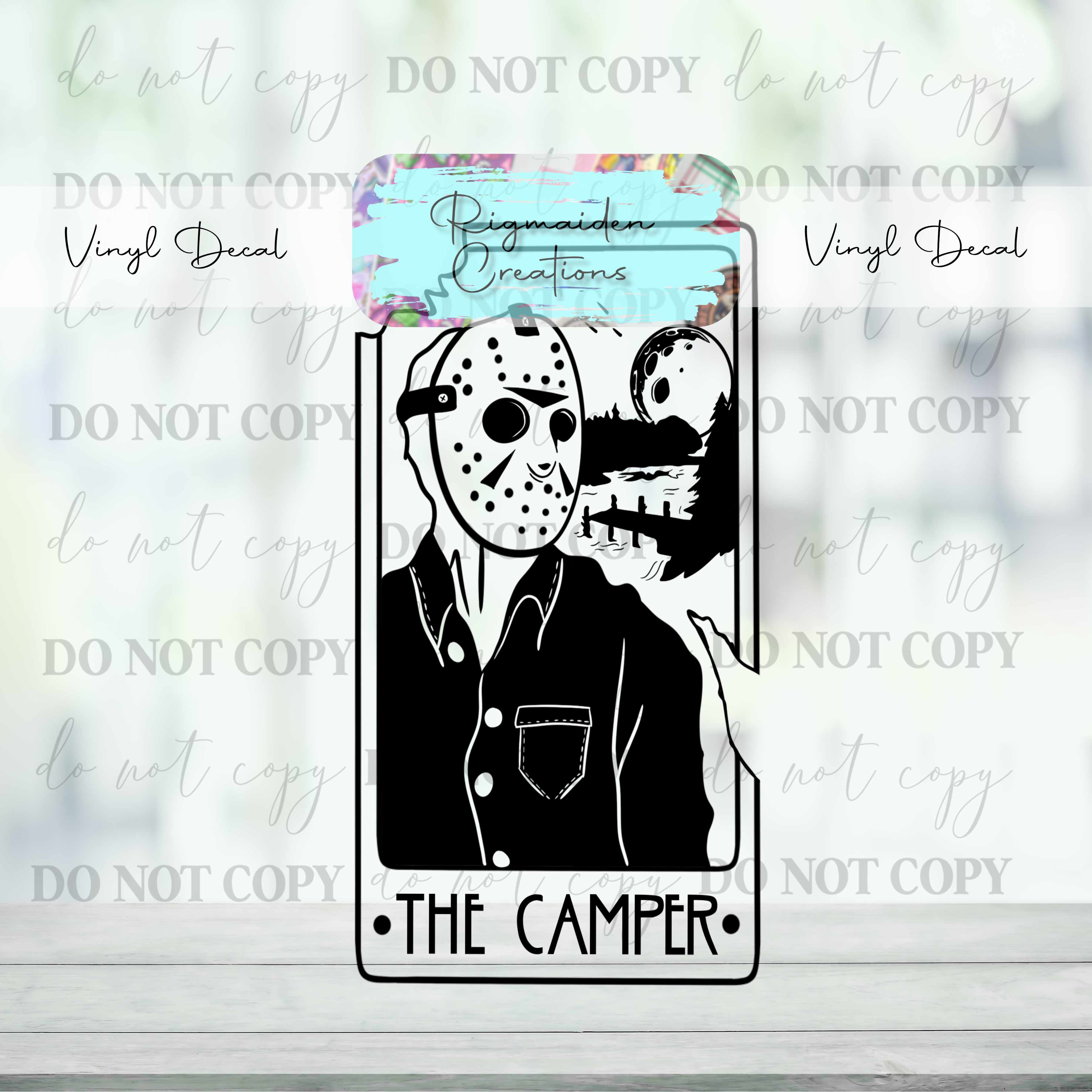 Black and White Horror Tarot Vinyl Decal {Multiple}