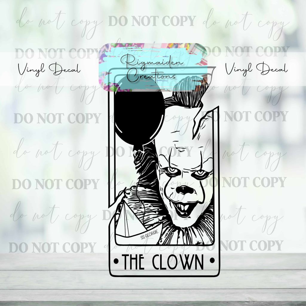Black and White Horror Tarot Vinyl Decal {Multiple}