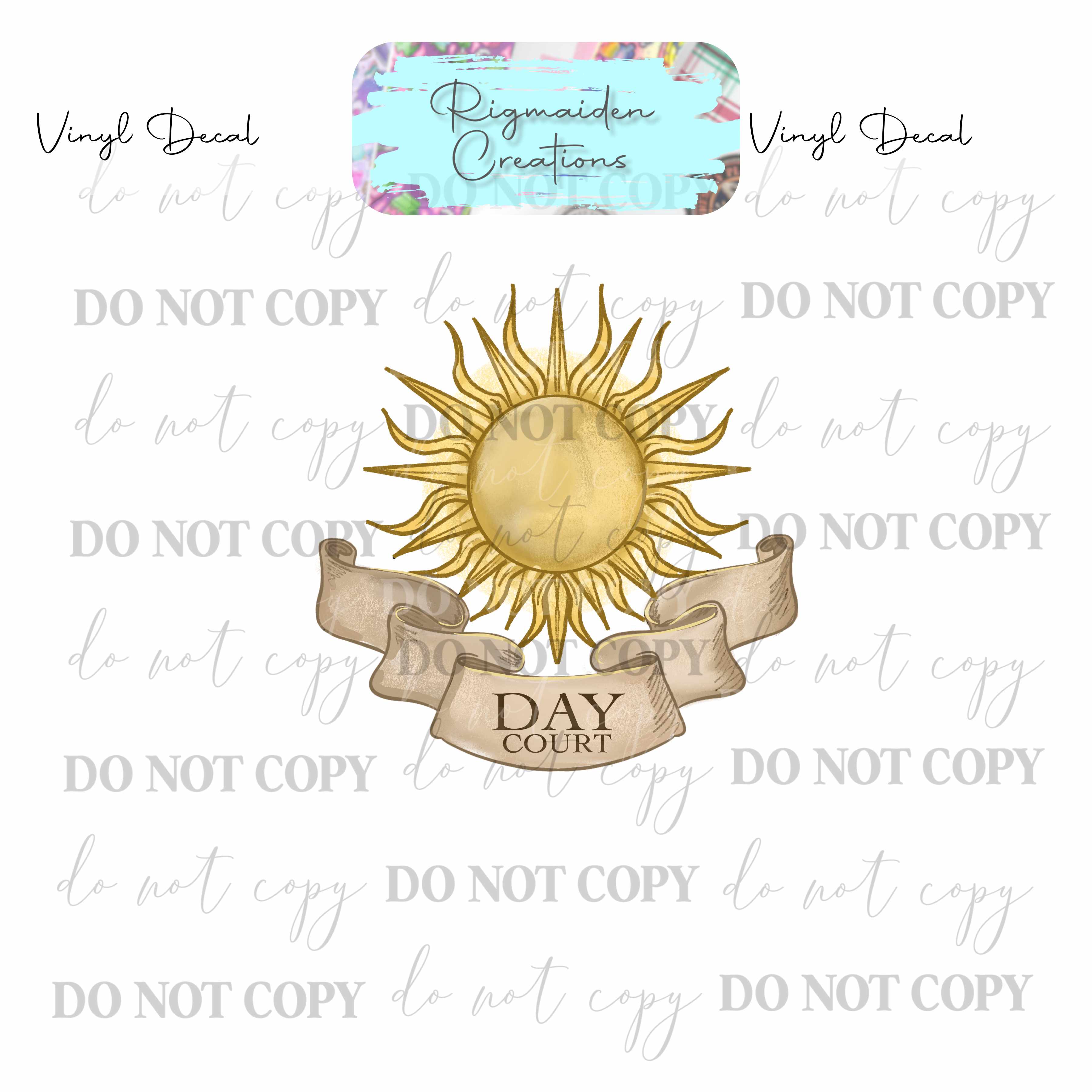Day Court Vinyl Decal