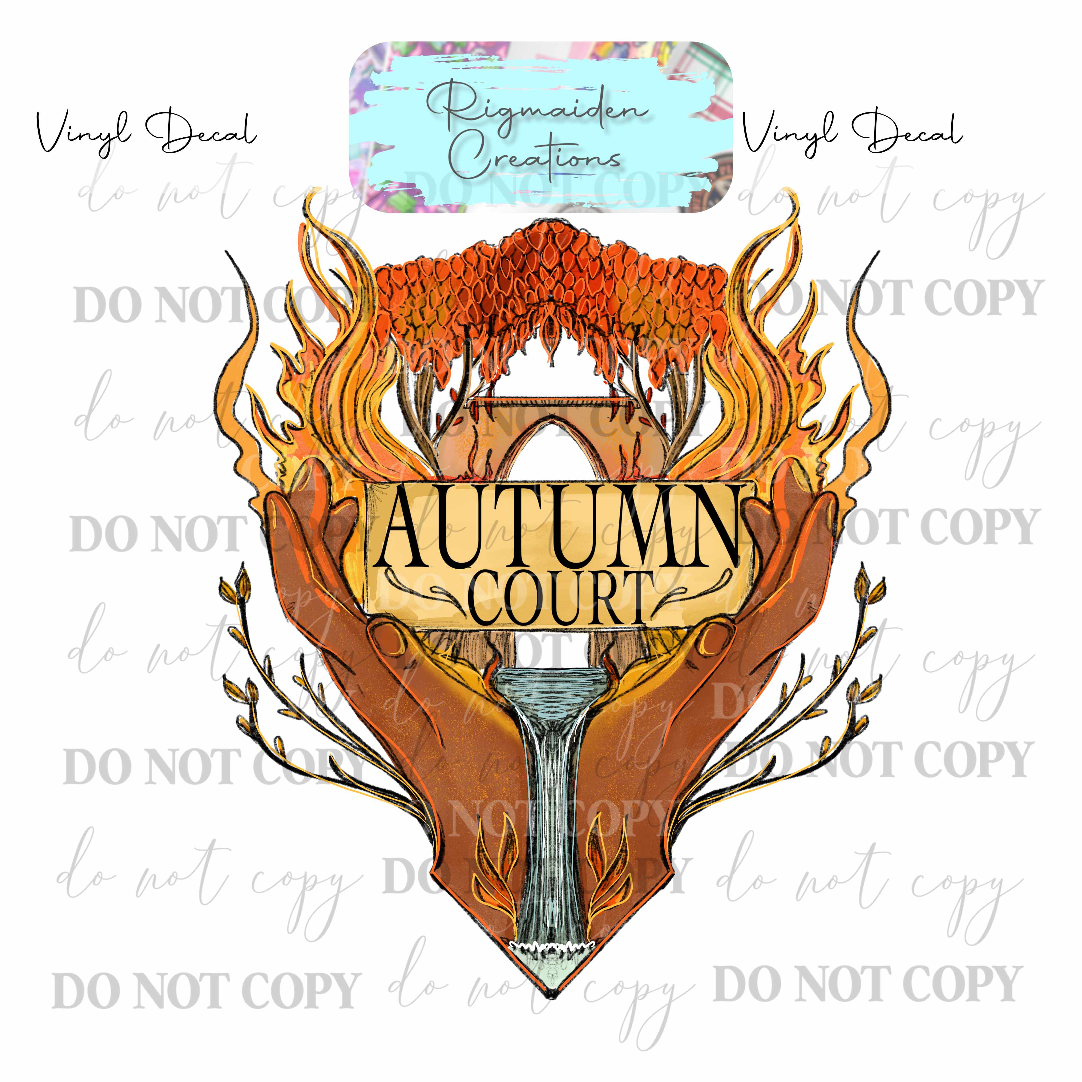Autumn Court Vinyl Decal