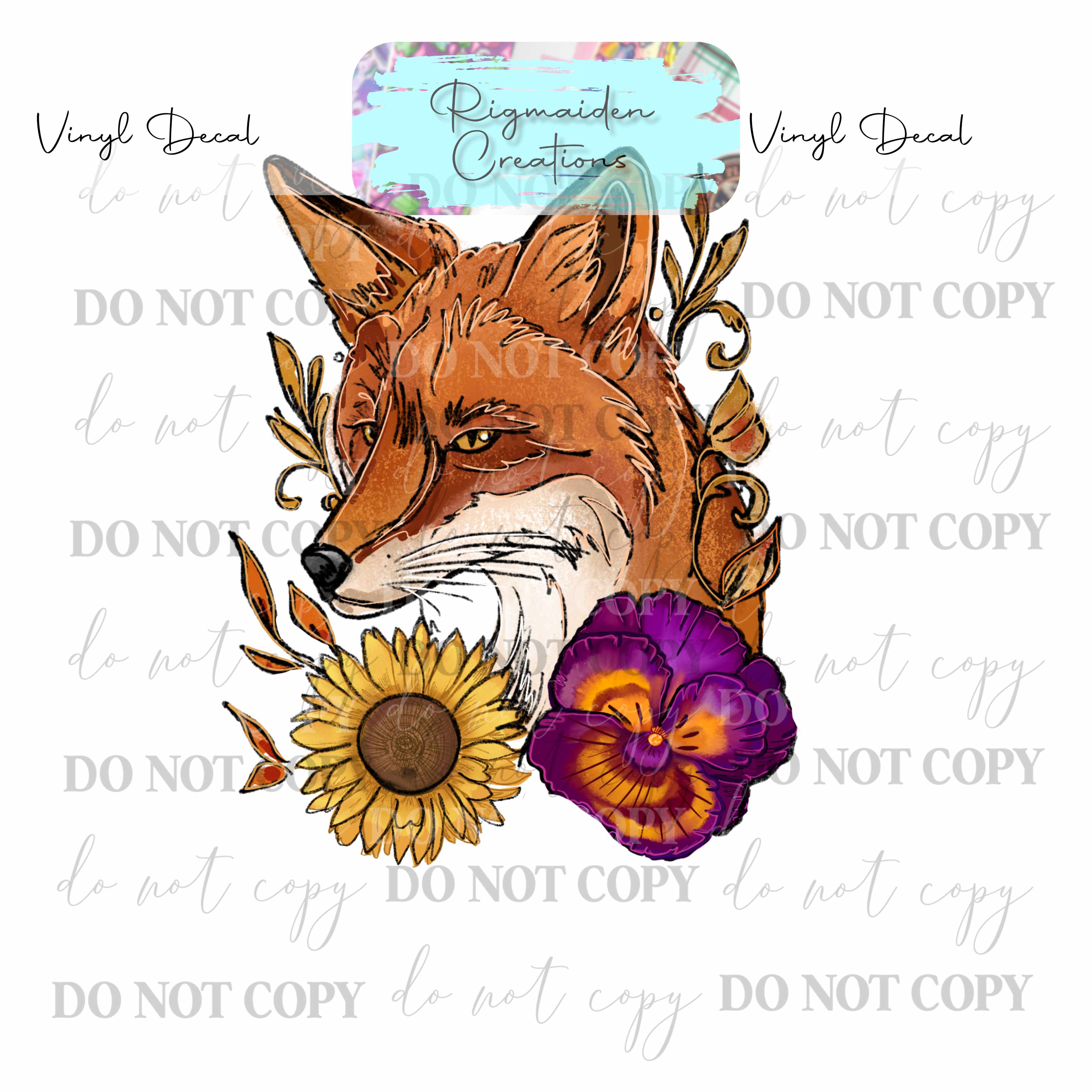 Feyre Fox Vinyl Decal