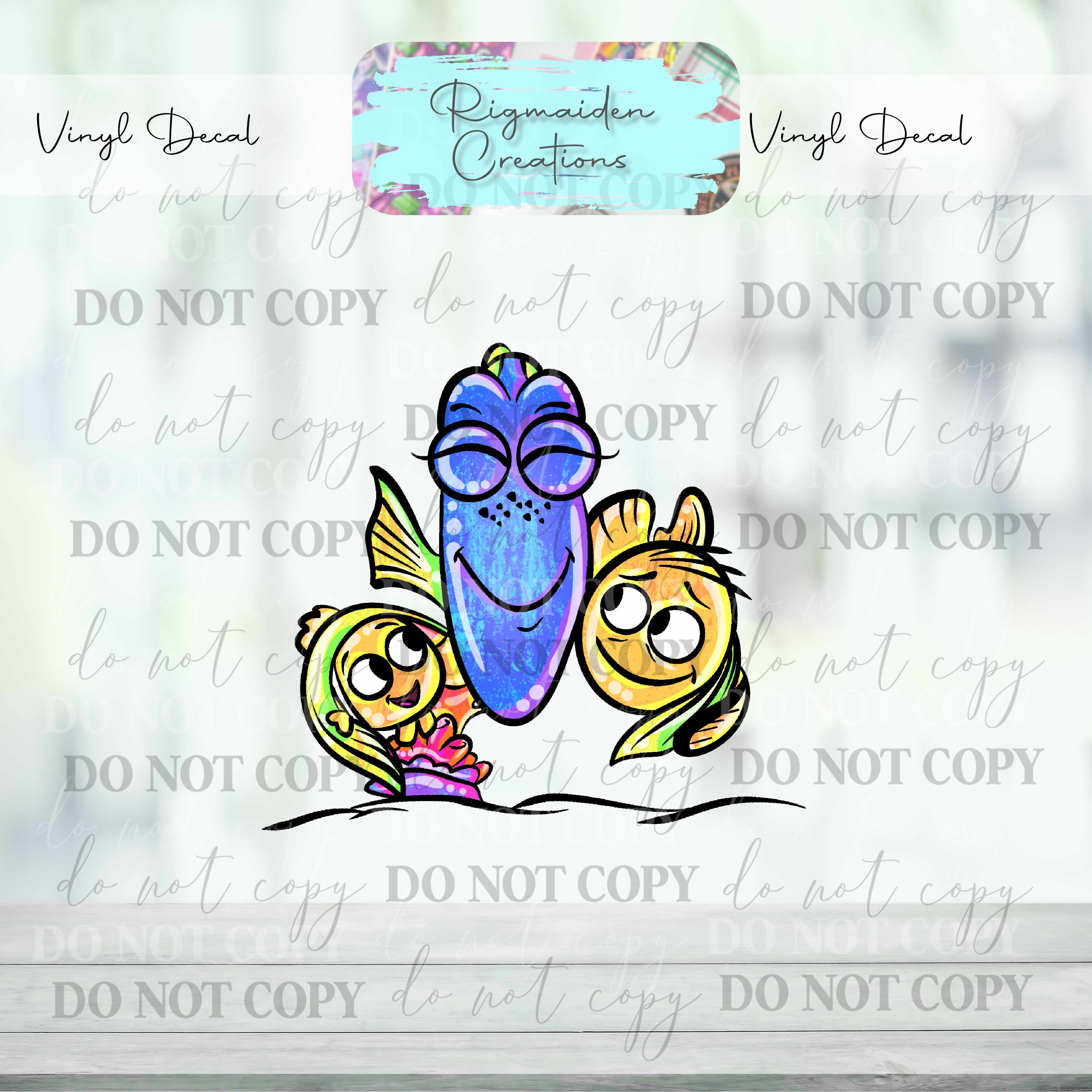 Dory Nemo Dark Blue Decal