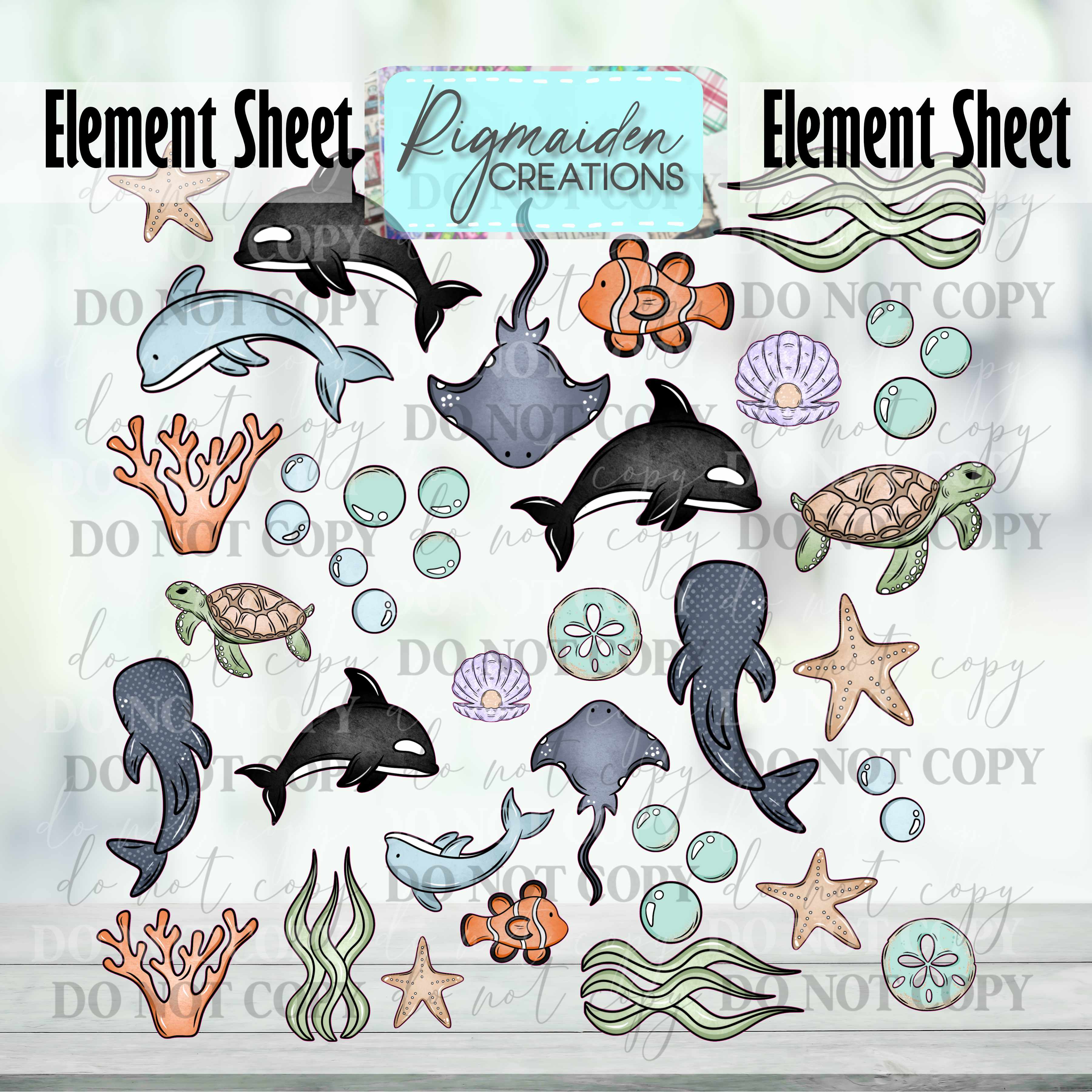 Sea Critters Element Sheet
