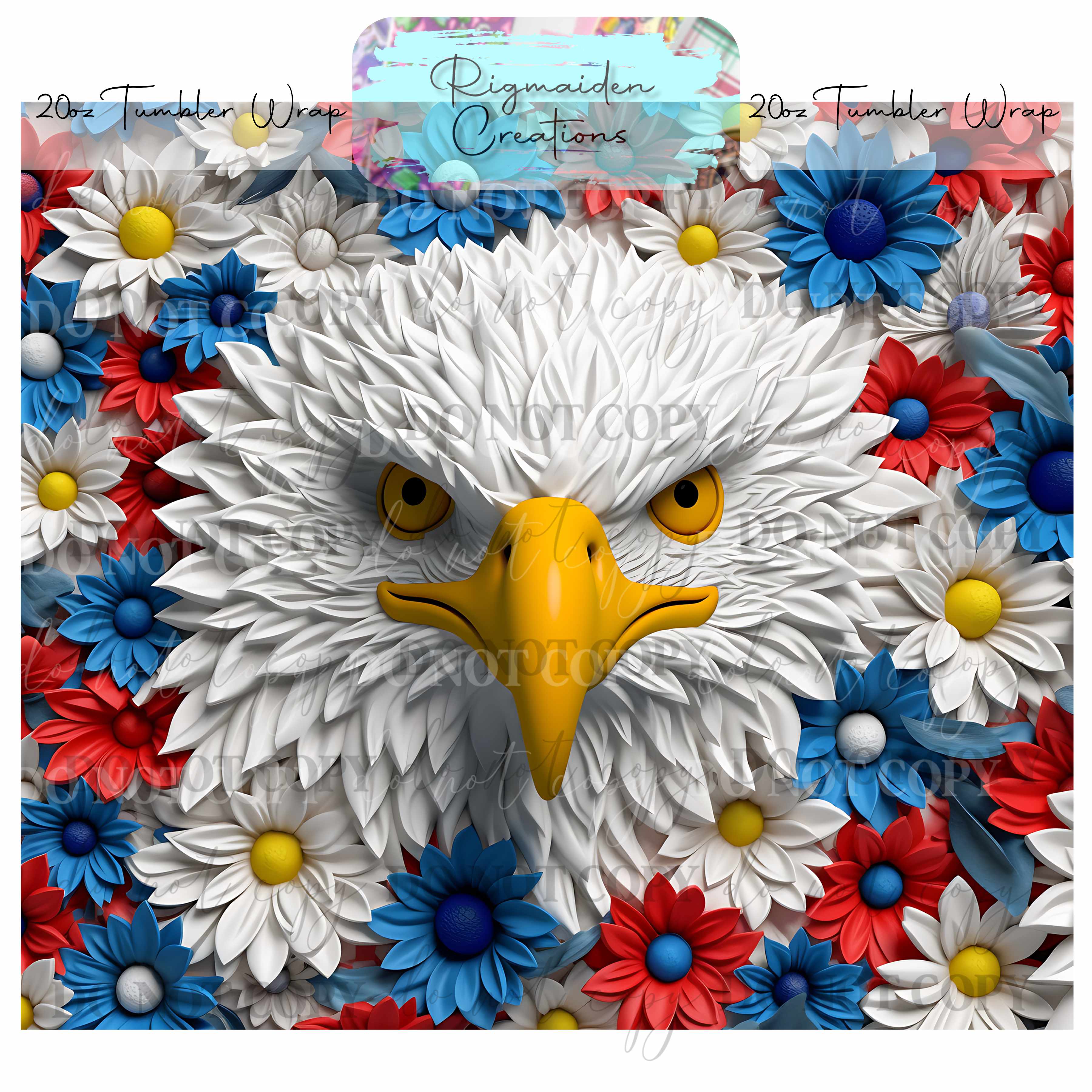 Creature 3D Effect - 20oz Tumbler Wrap  {Multiple}