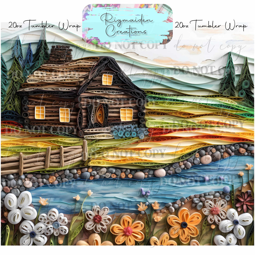 Country Living Paper Quill - 20oz Tumbler Wrap {Multiple}