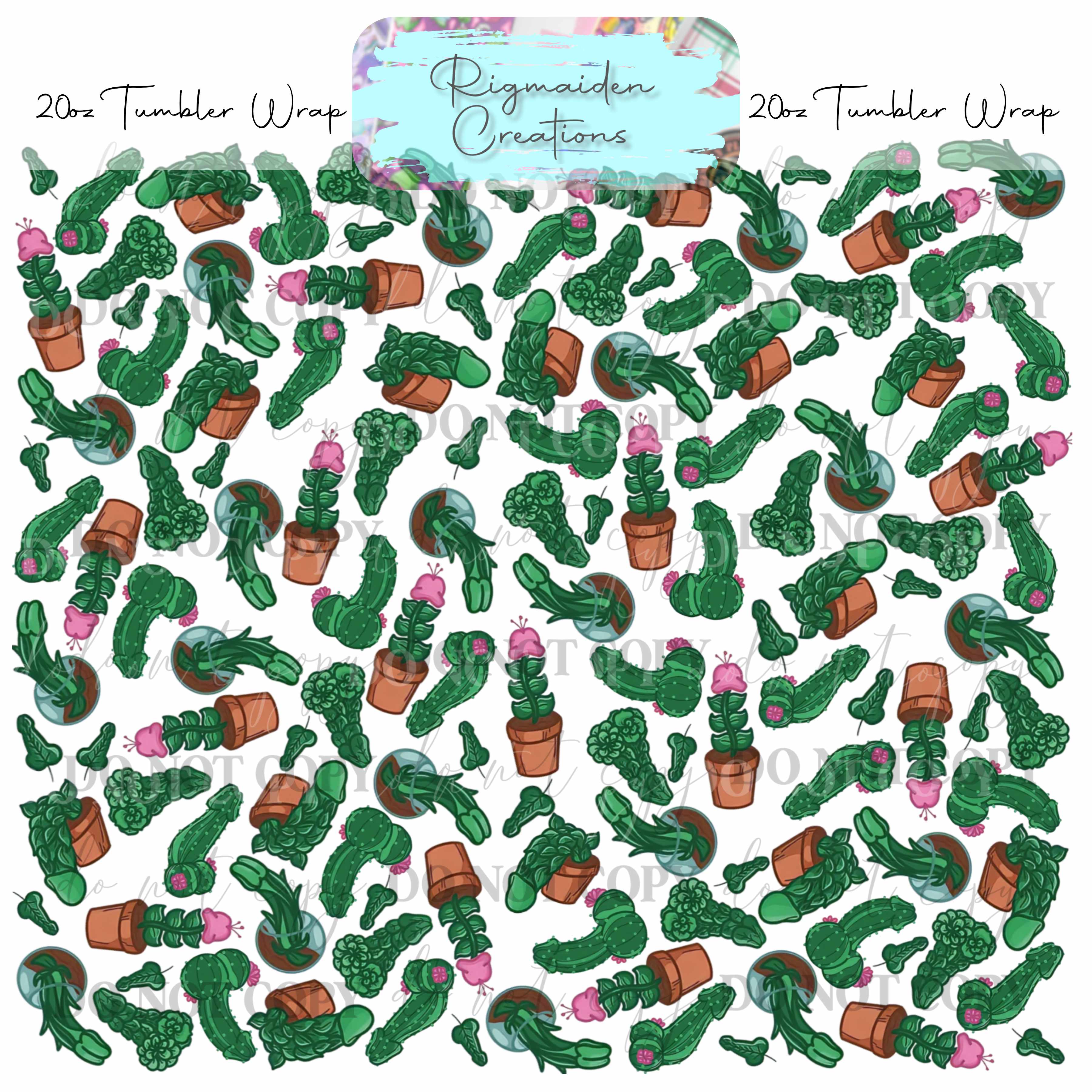 Playfully Risqué - 20oz Tumbler Wrap {Multiple}