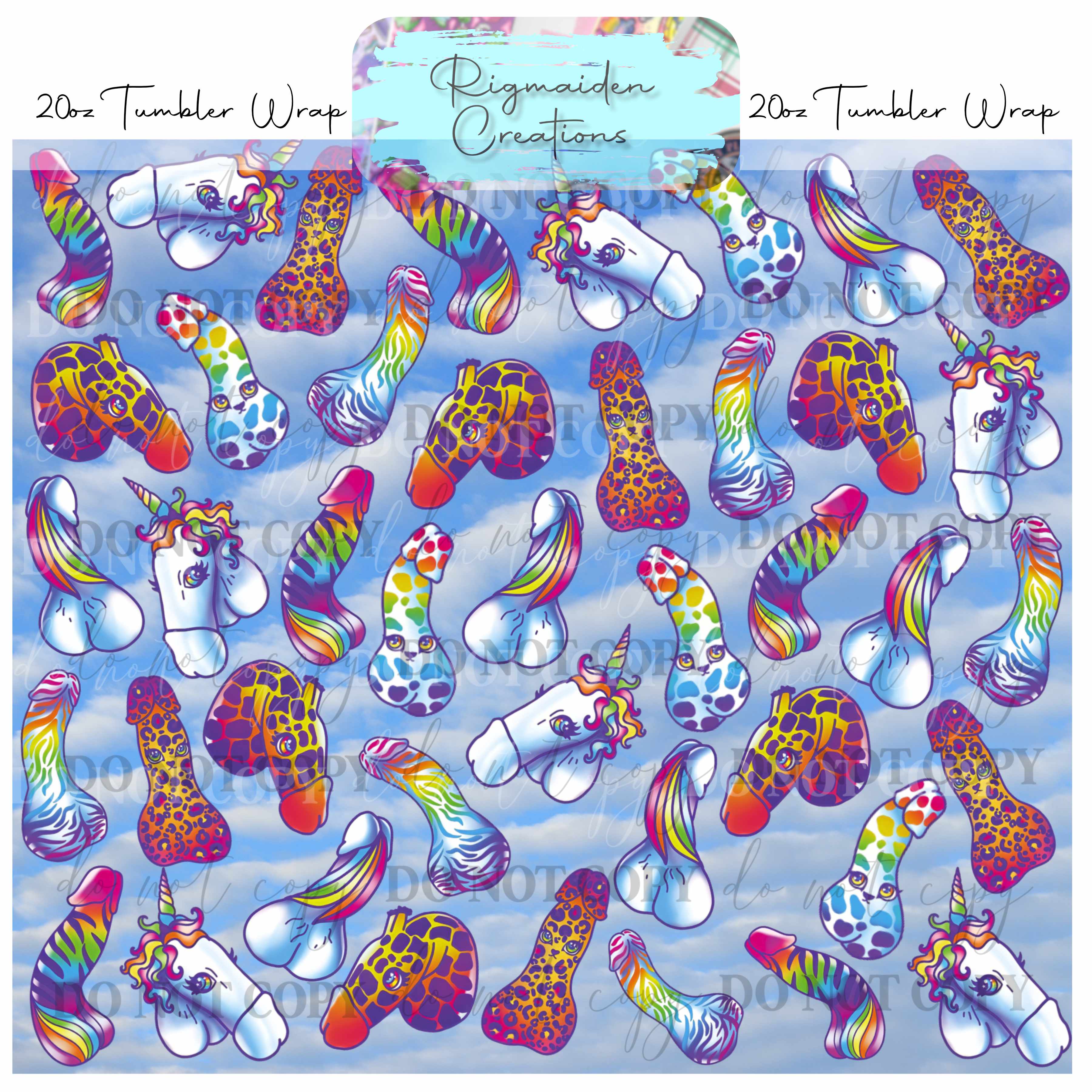 Playfully Risqué - 20oz Tumbler Wrap {Multiple}