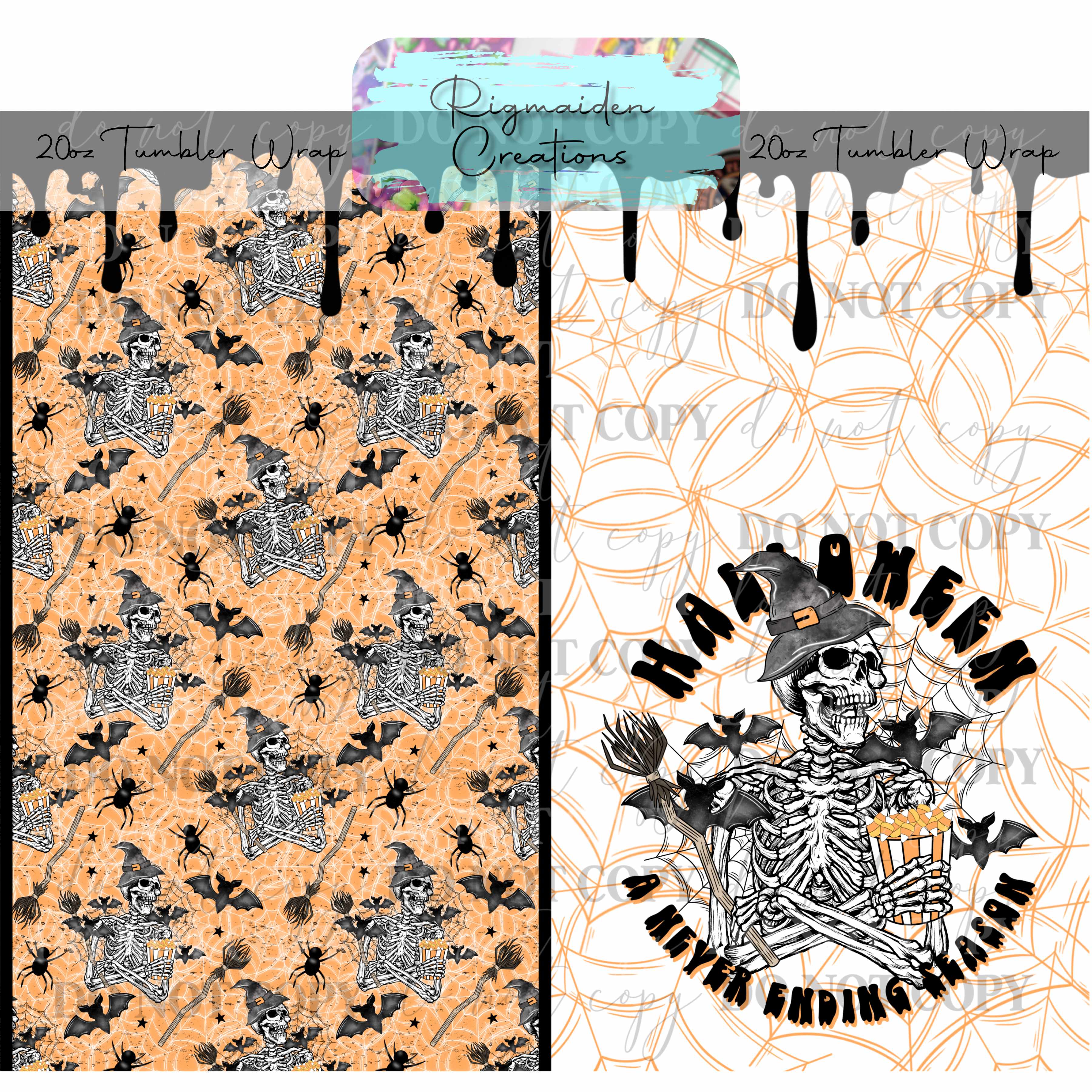 Halloween Never Ends - 20oz Tumbler Wrap