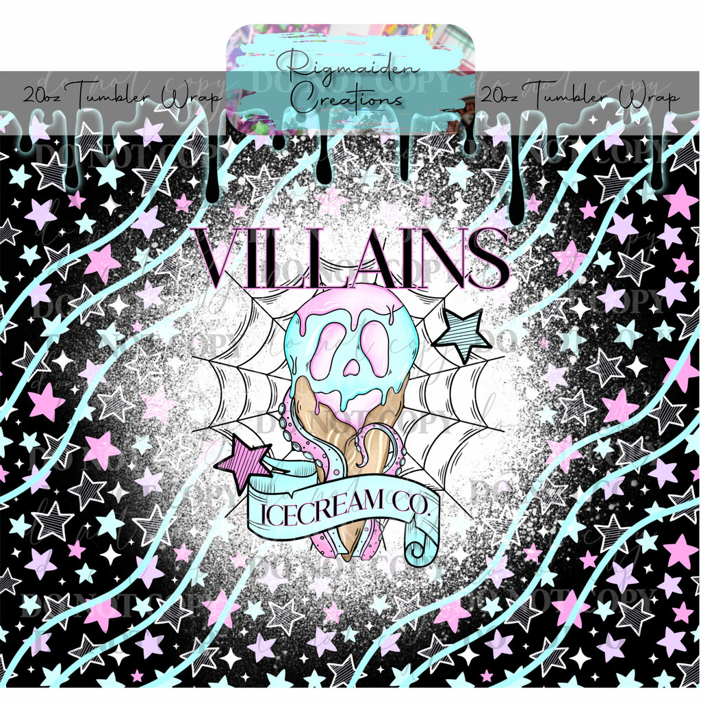 Villain Ice Cream Co. - 20oz Tumbler Wrap {Multiple}