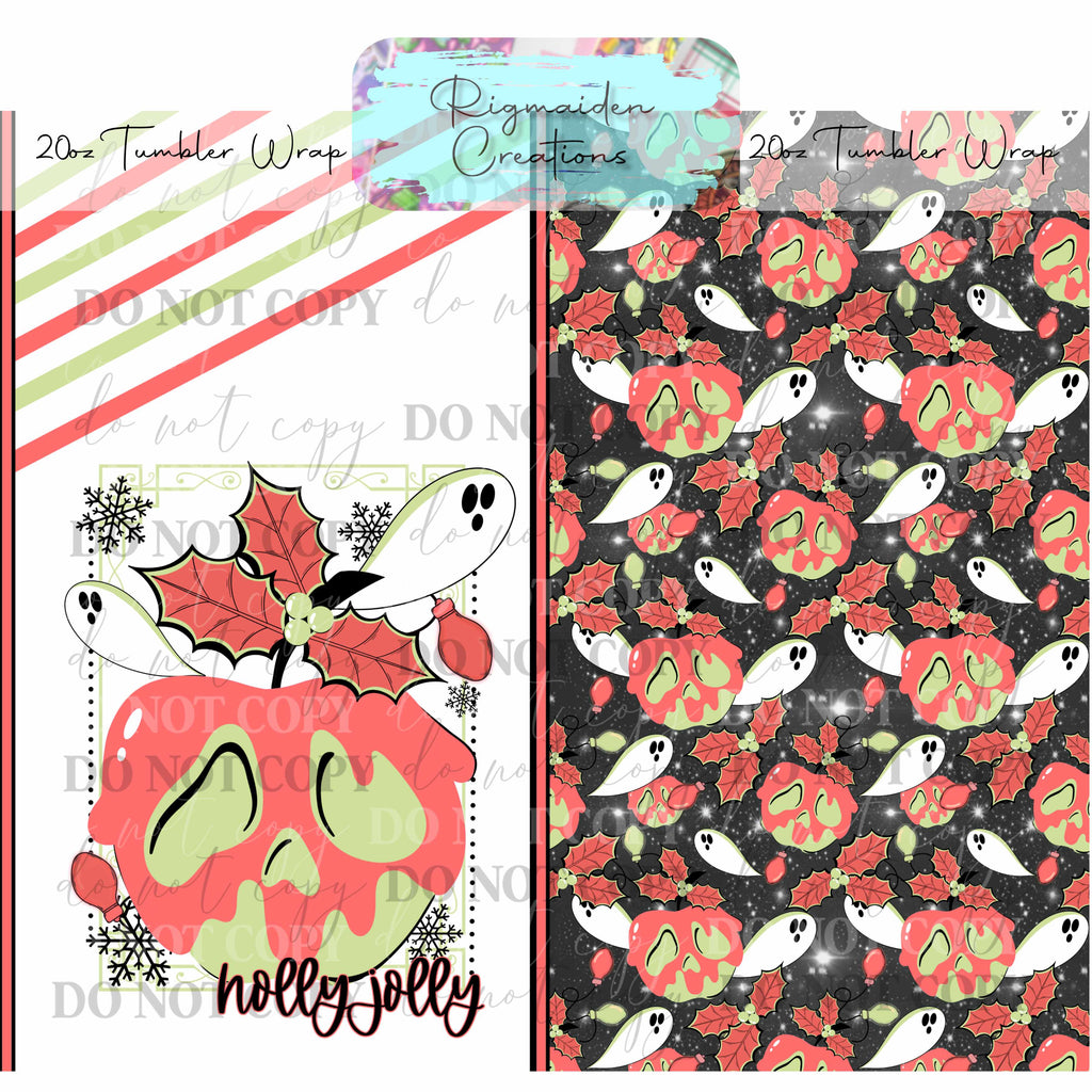 Hauntingly Festive - 20oz Tumbler Wrap {Multiple}