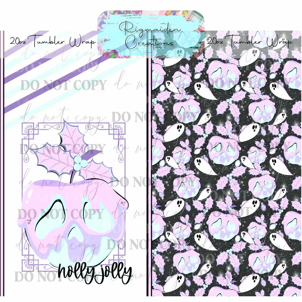 Hauntingly Festive - 20oz Tumbler Wrap {Multiple}