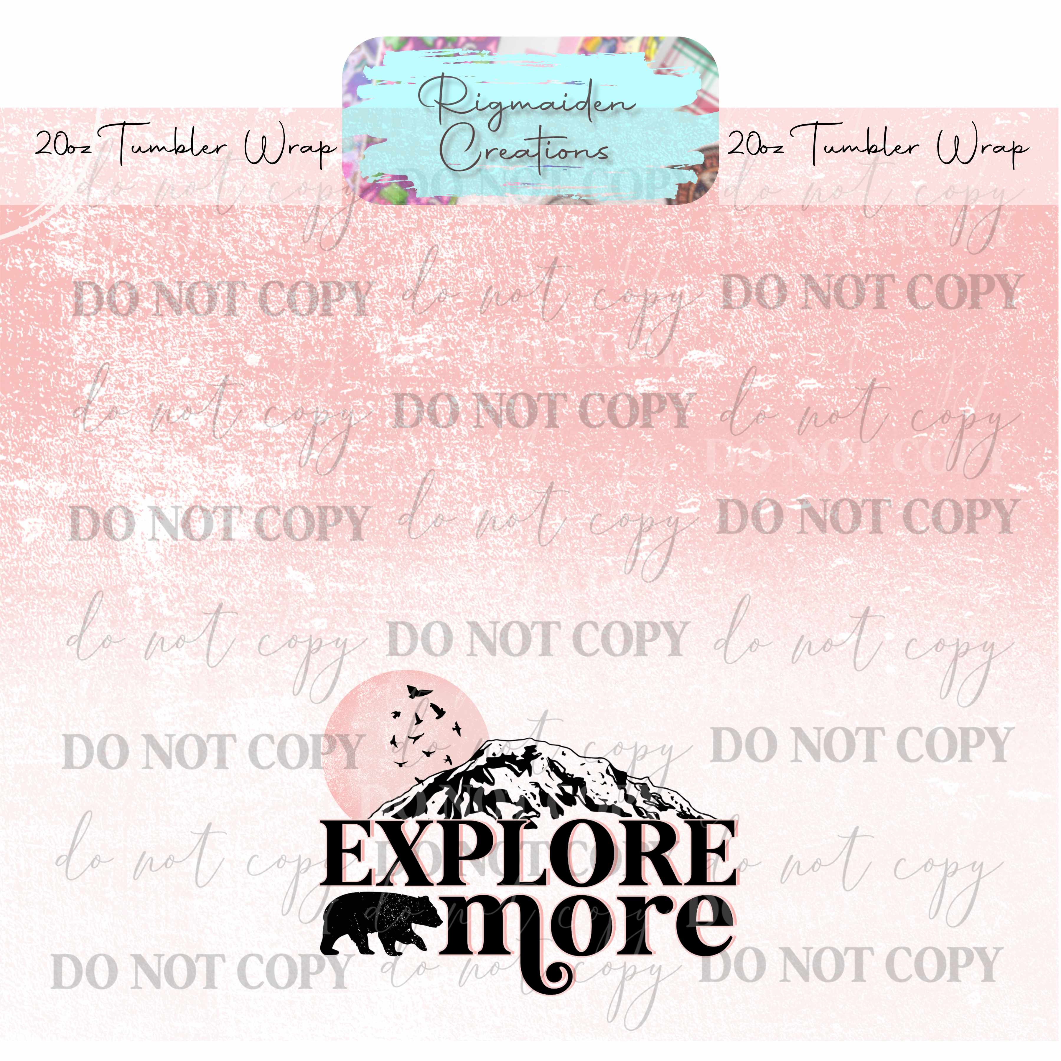 Explore More - 20oz Tumbler Wrap