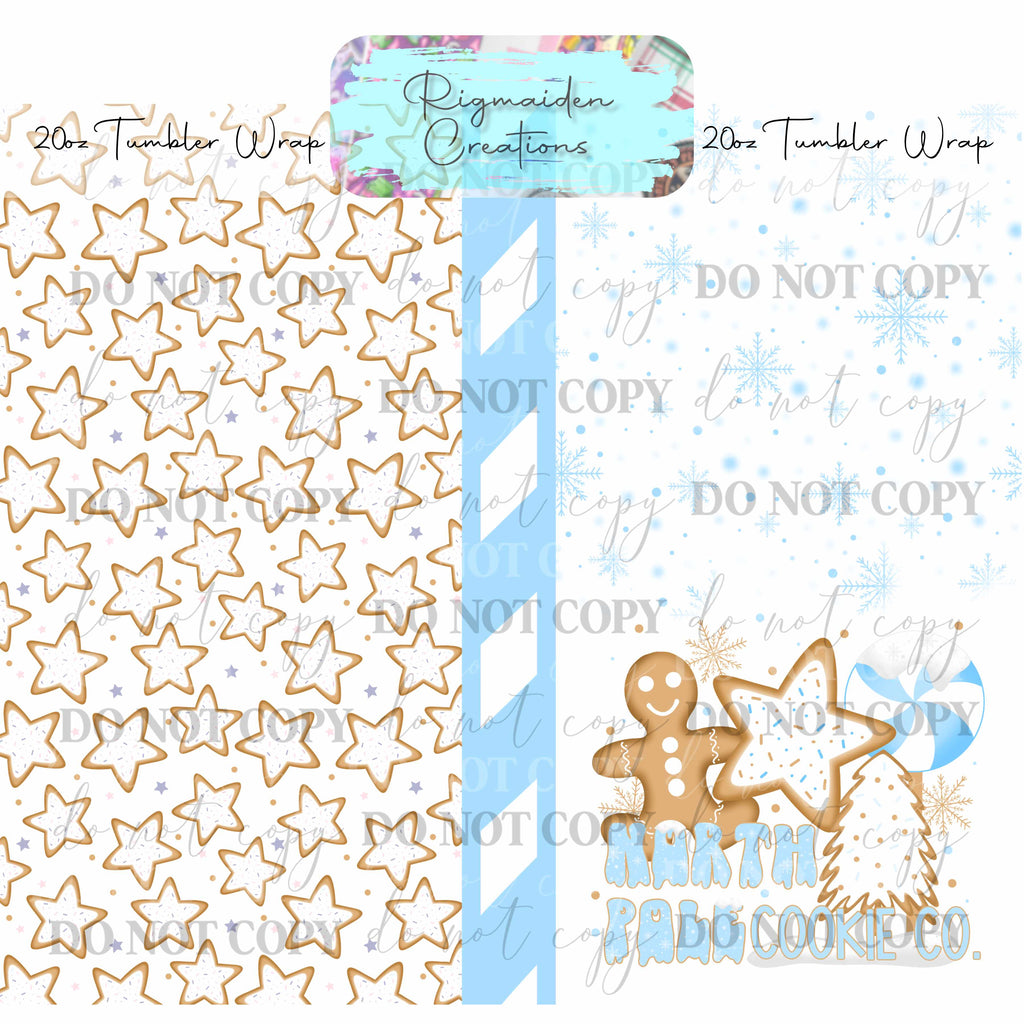 North Pole Cookies - 20oz Tumbler Wrap {Multiple}