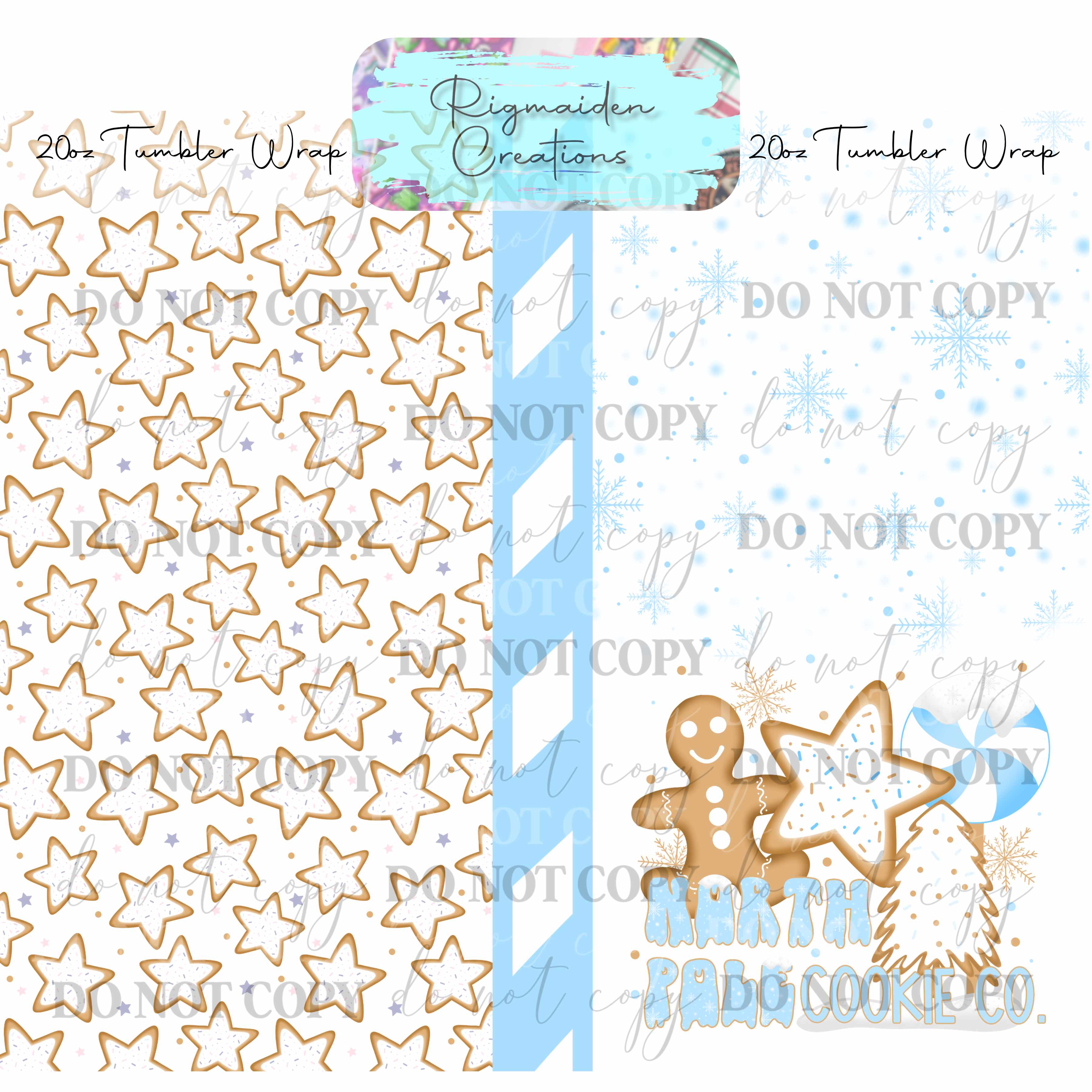 North Pole Cookies - 20oz Tumbler Wrap {Multiple}