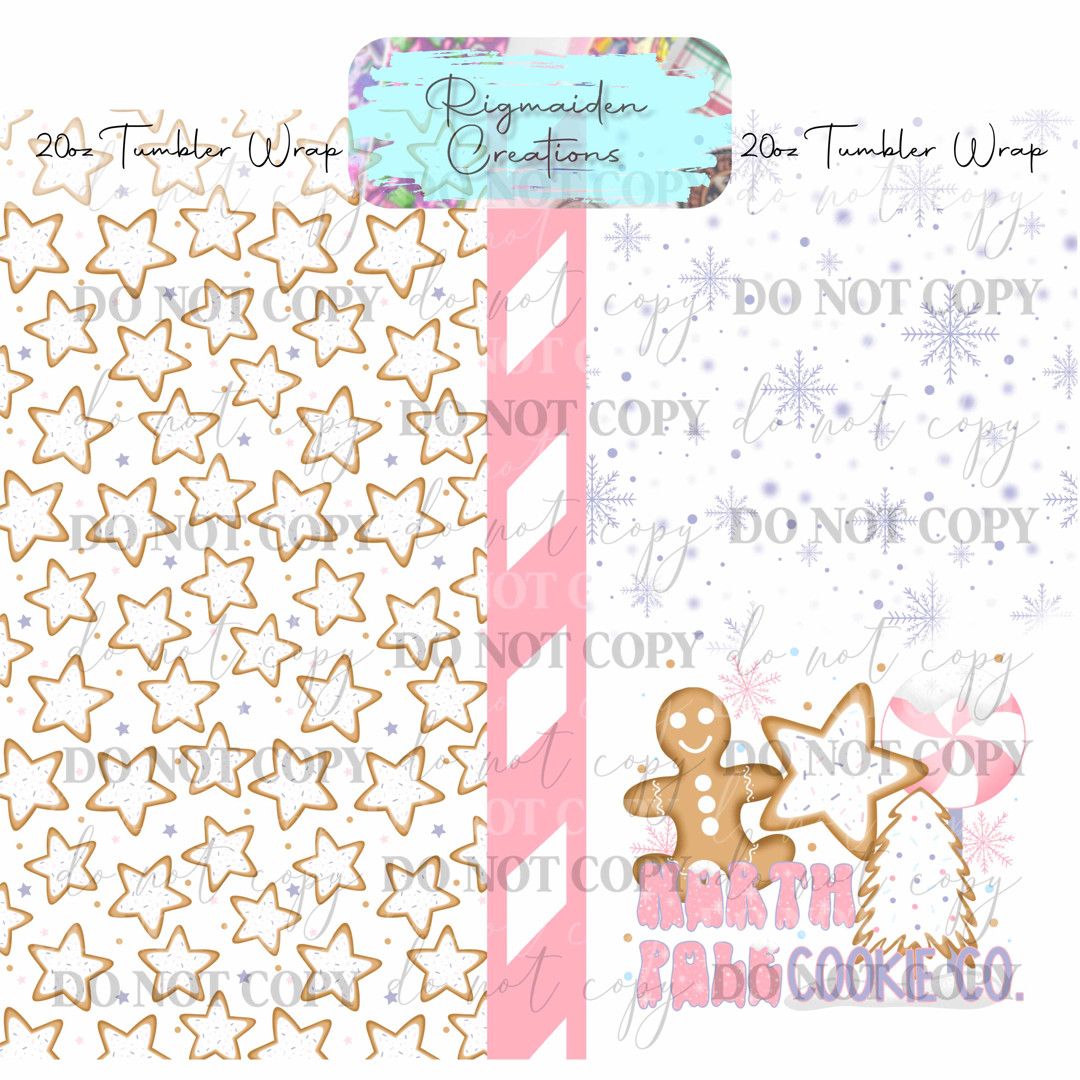 North Pole Cookies - 20oz Tumbler Wrap {Multiple}