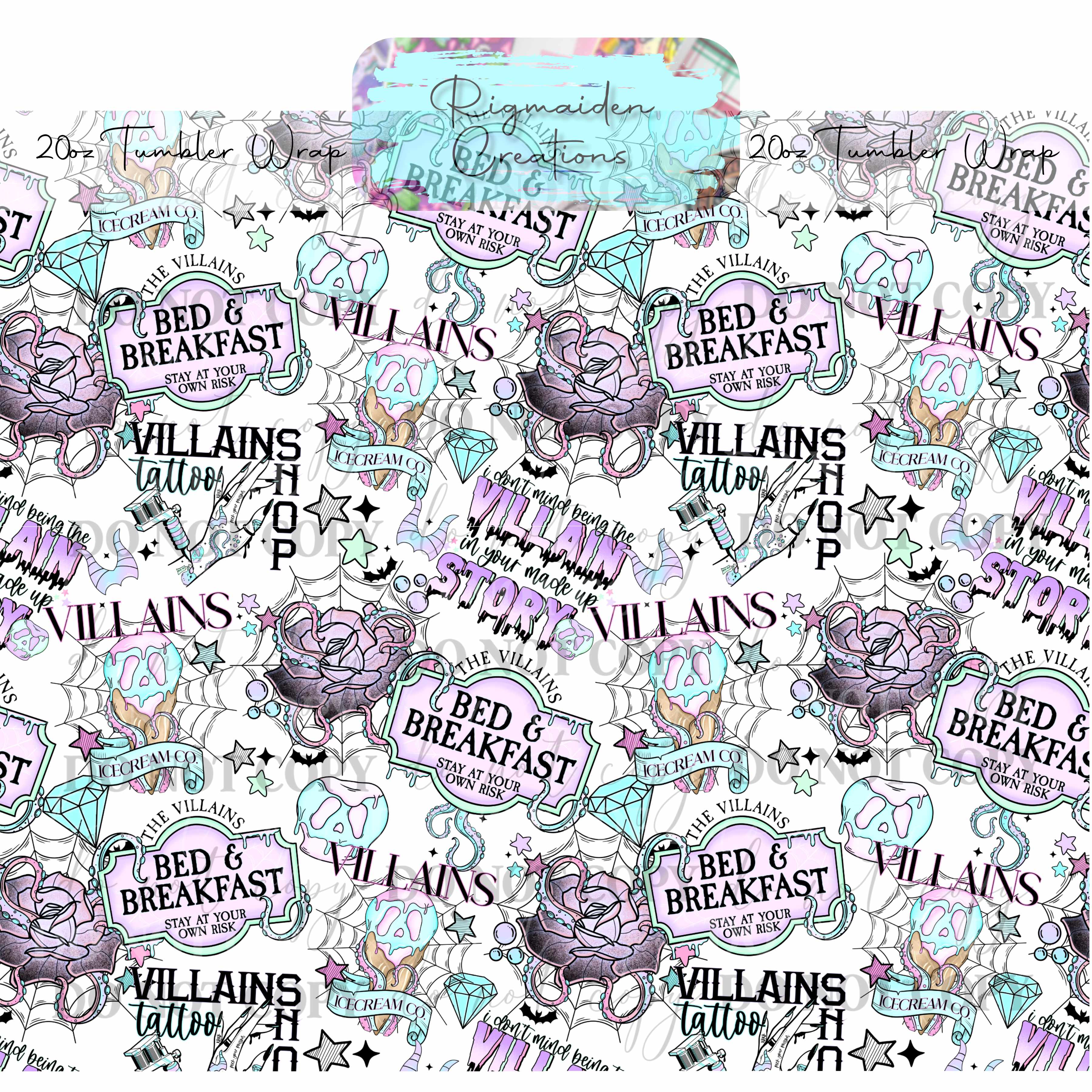 Villainous Ventures - 20oz Tumbler Wrap