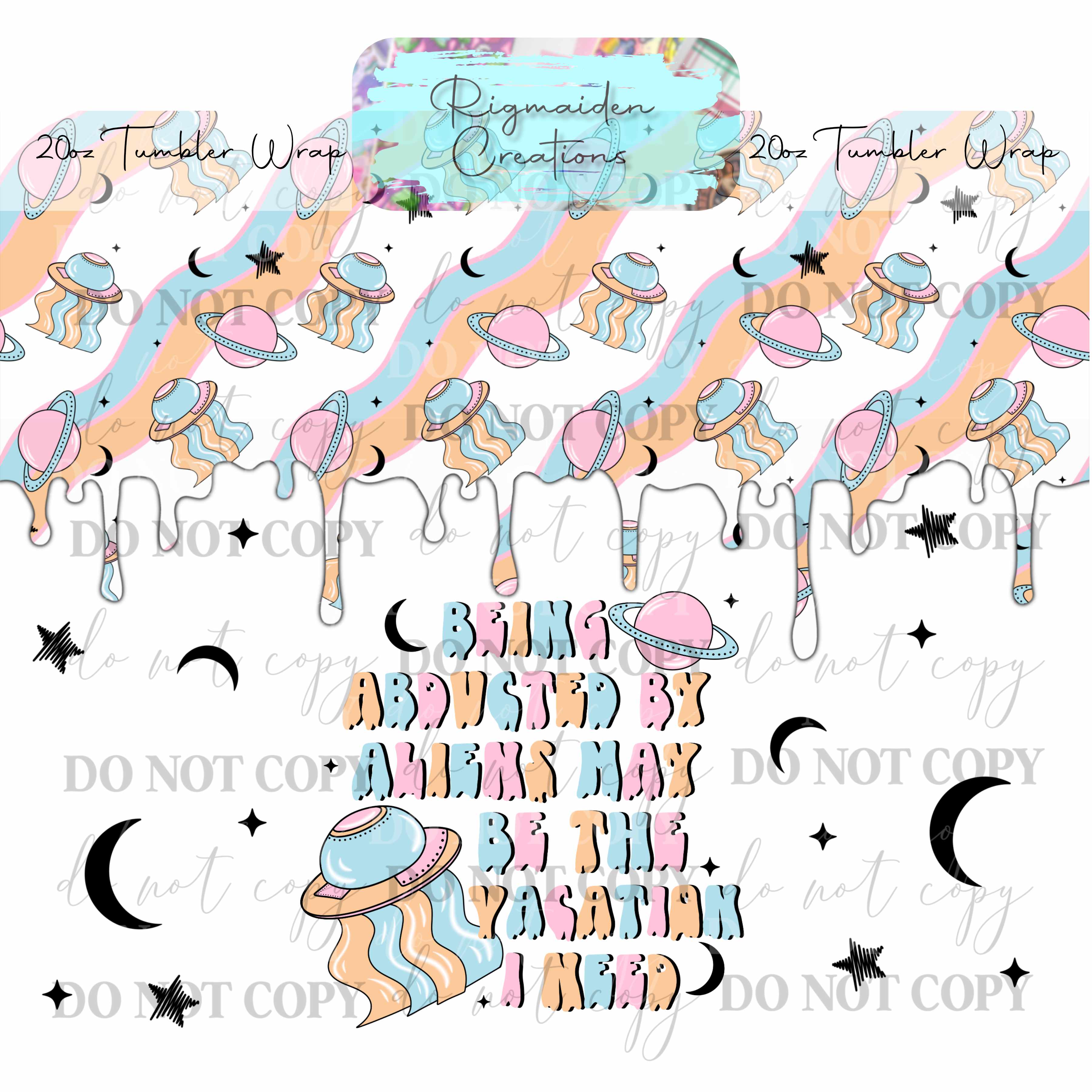 Cosmic Drip - 20oz Tumbler Wrap