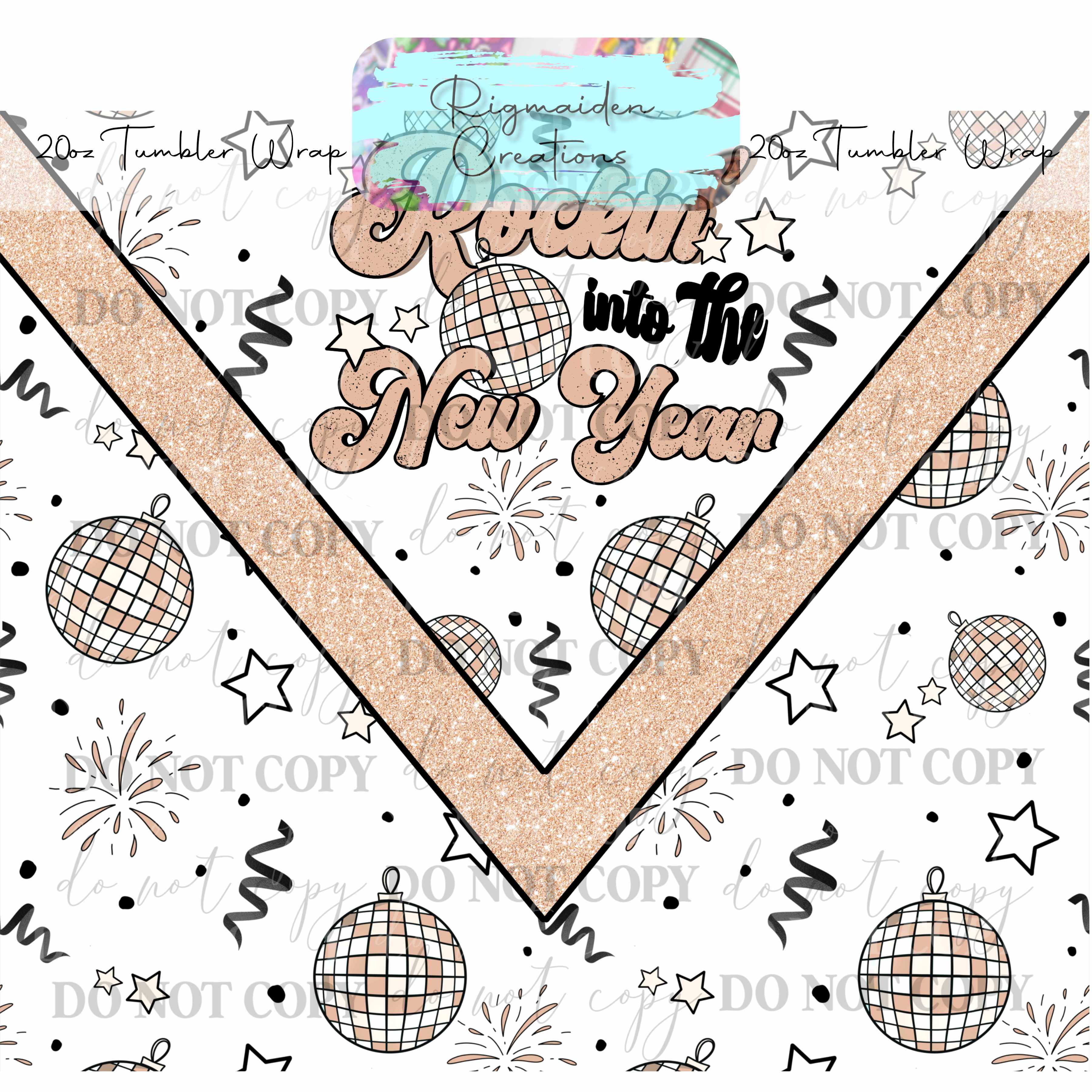 New Year Vibes - 20oz Tumbler Wrap