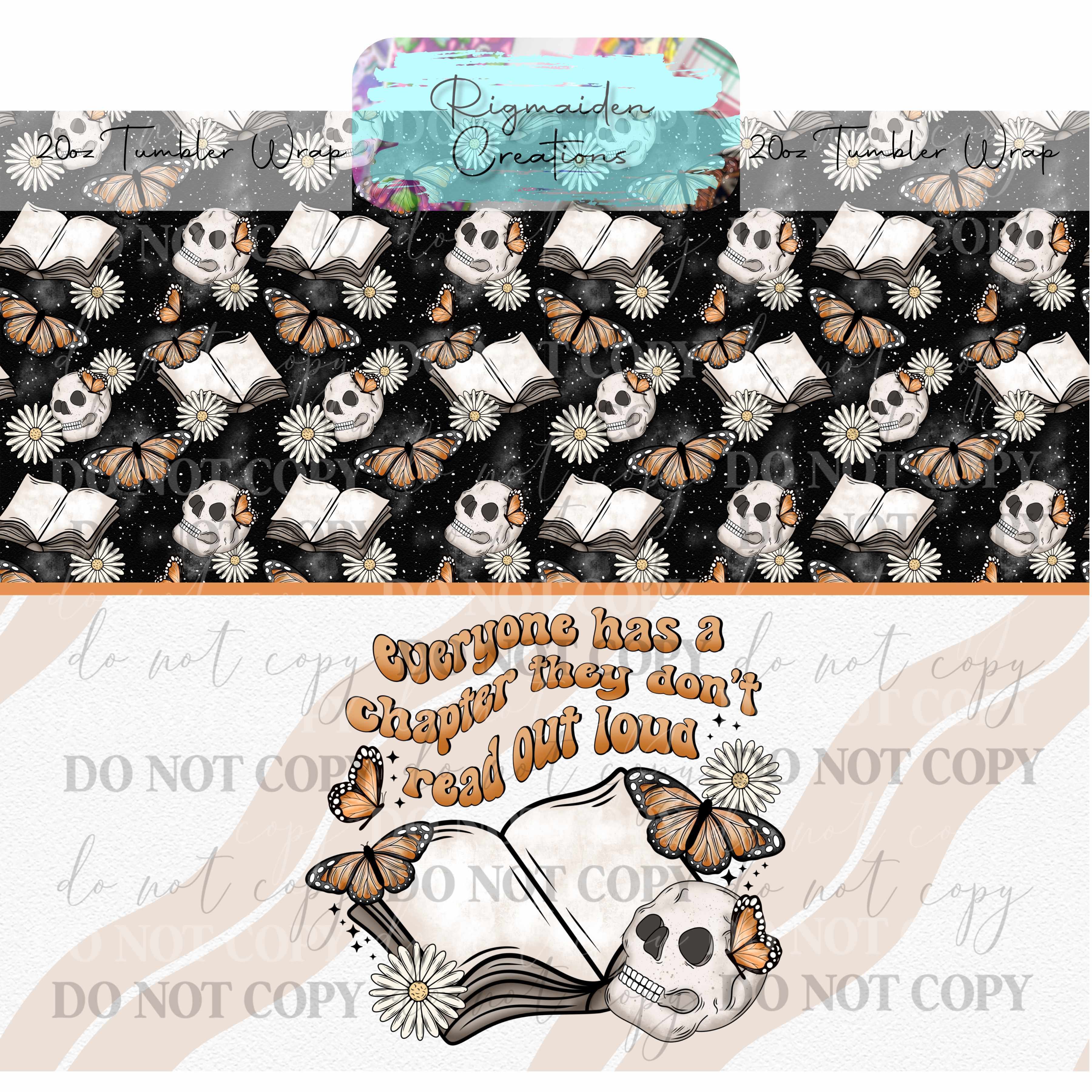 Mystic Reads - 20oz Tumbler Wrap