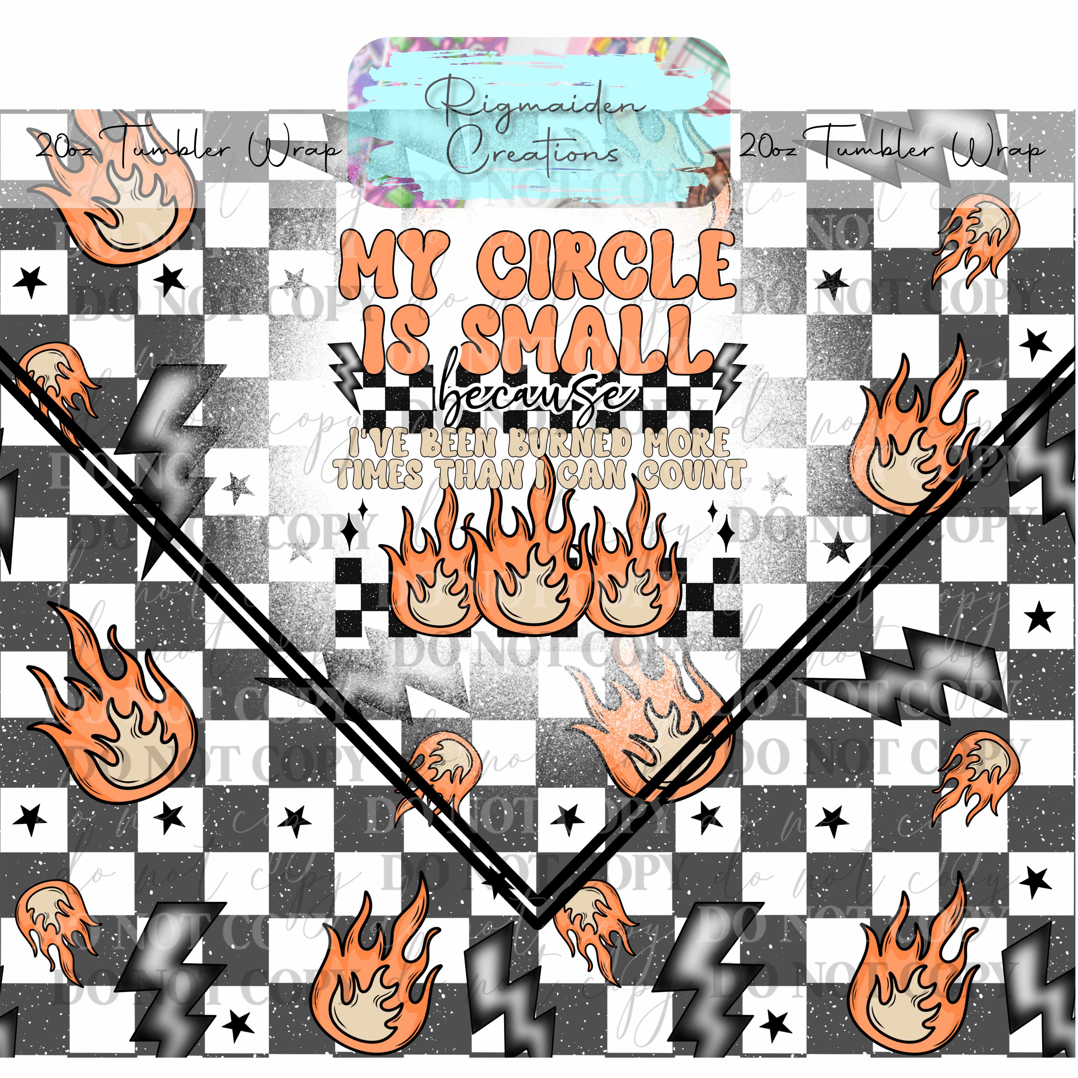 Electric Blaze - 20oz Tumbler Wrap