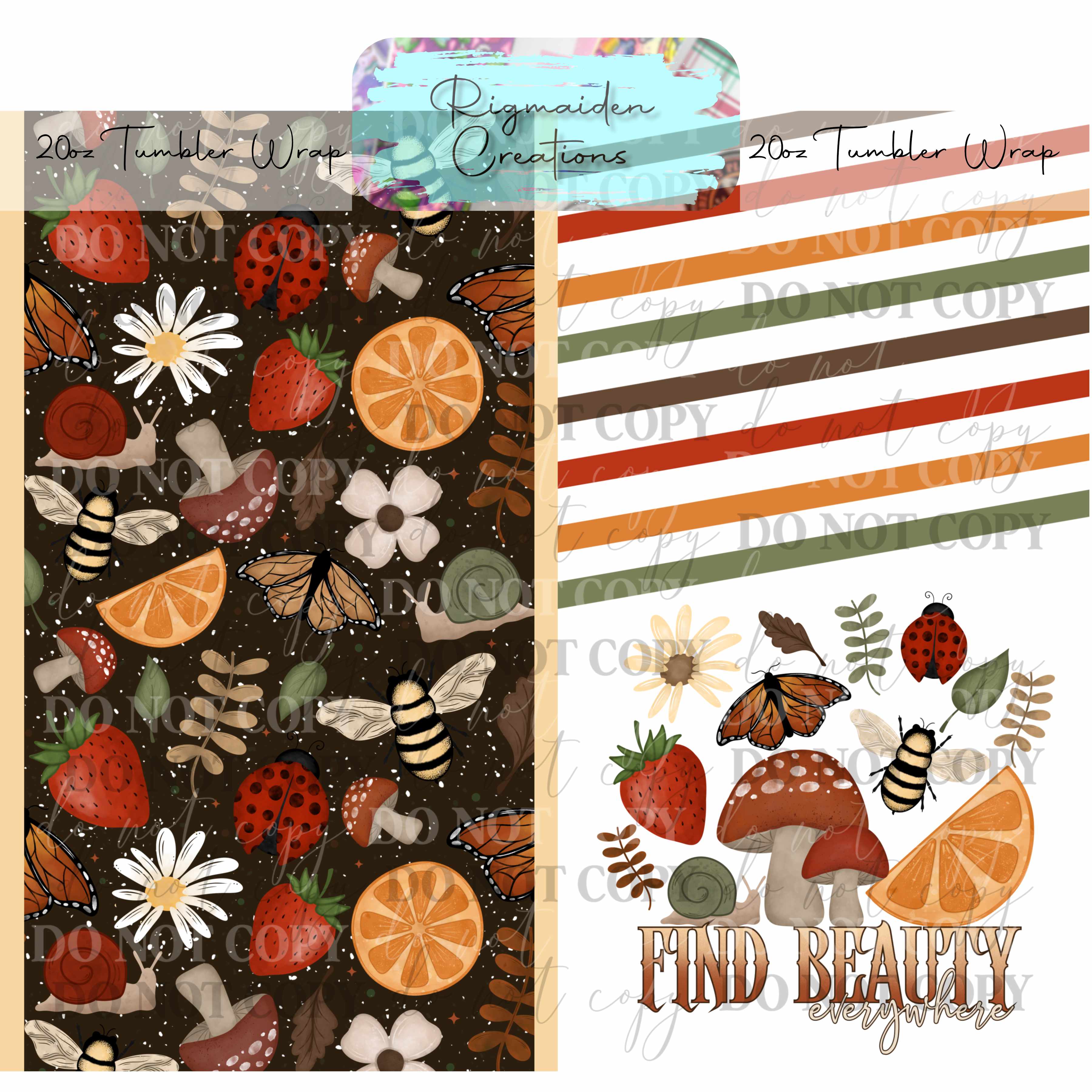 Autumn Harvest  - 20oz Tumbler Wrap