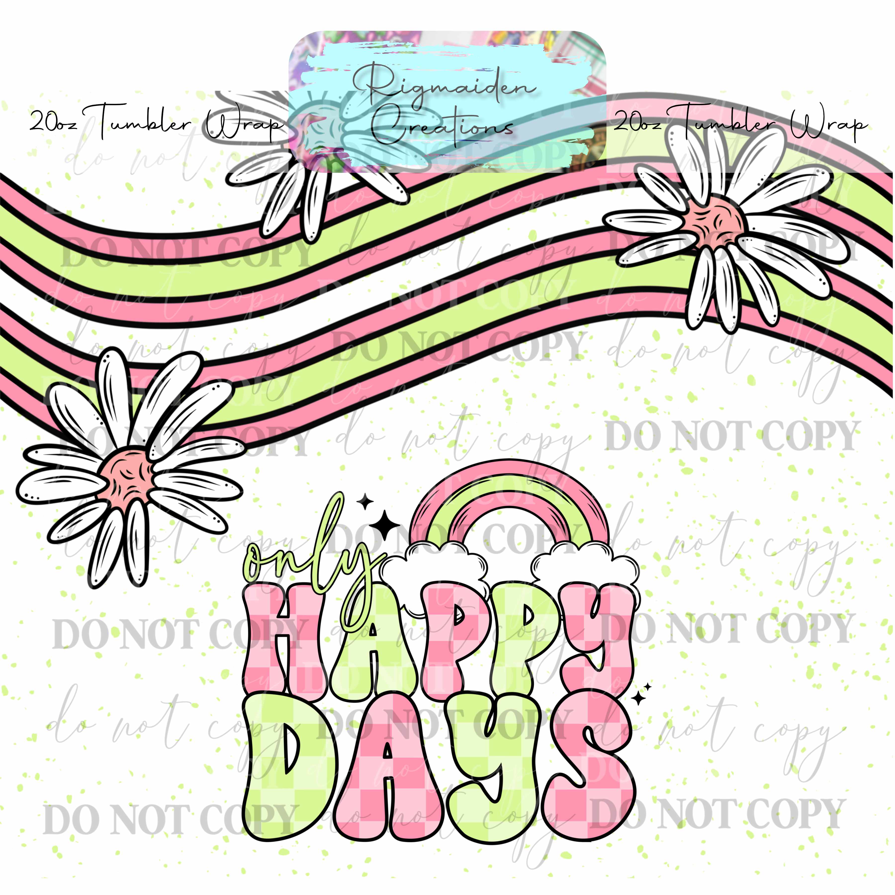 Funky Bloom - 20oz Tumbler Wrap