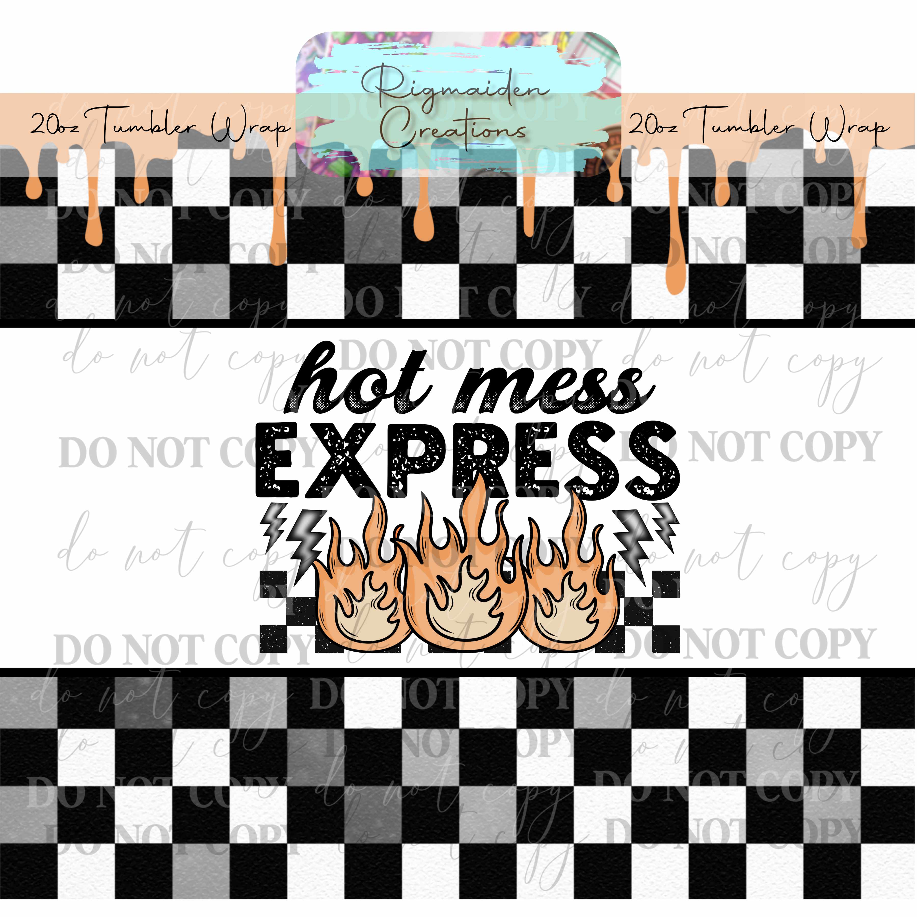 Hot Mess Express - 20oz Tumbler Wrap