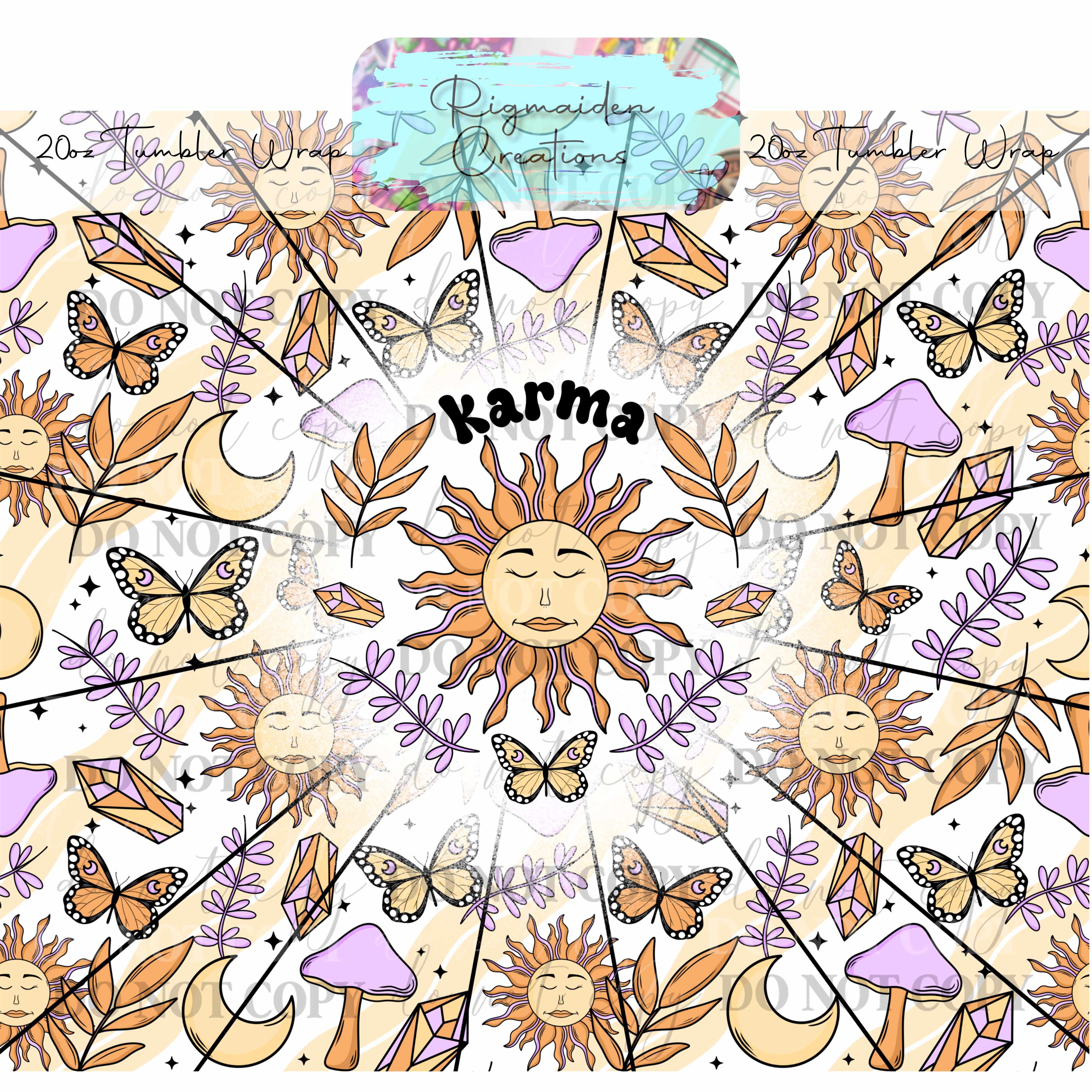 Karma Bloom - 20oz Tumbler Wrap