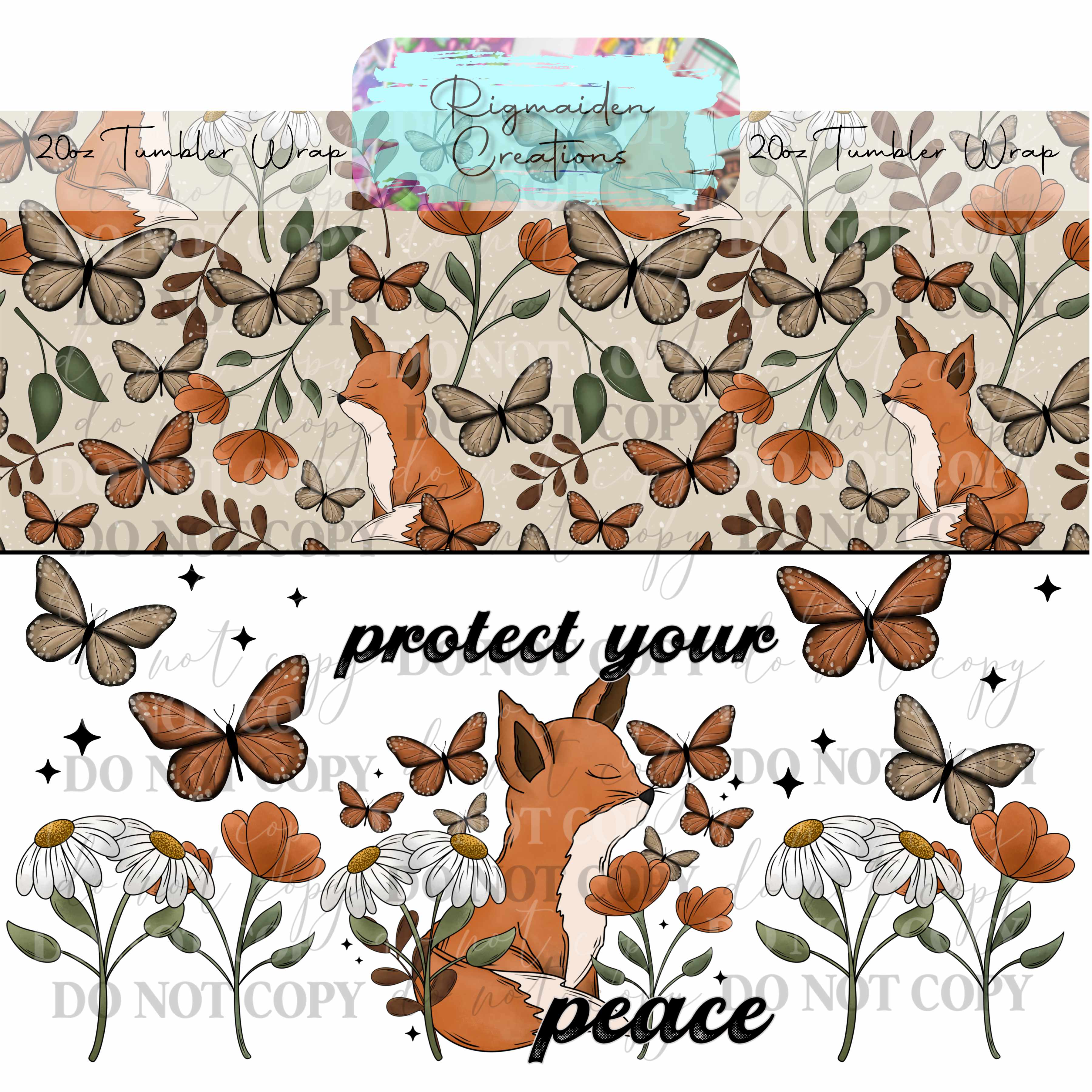 Wild Whimsy - 20oz Tumbler Wrap