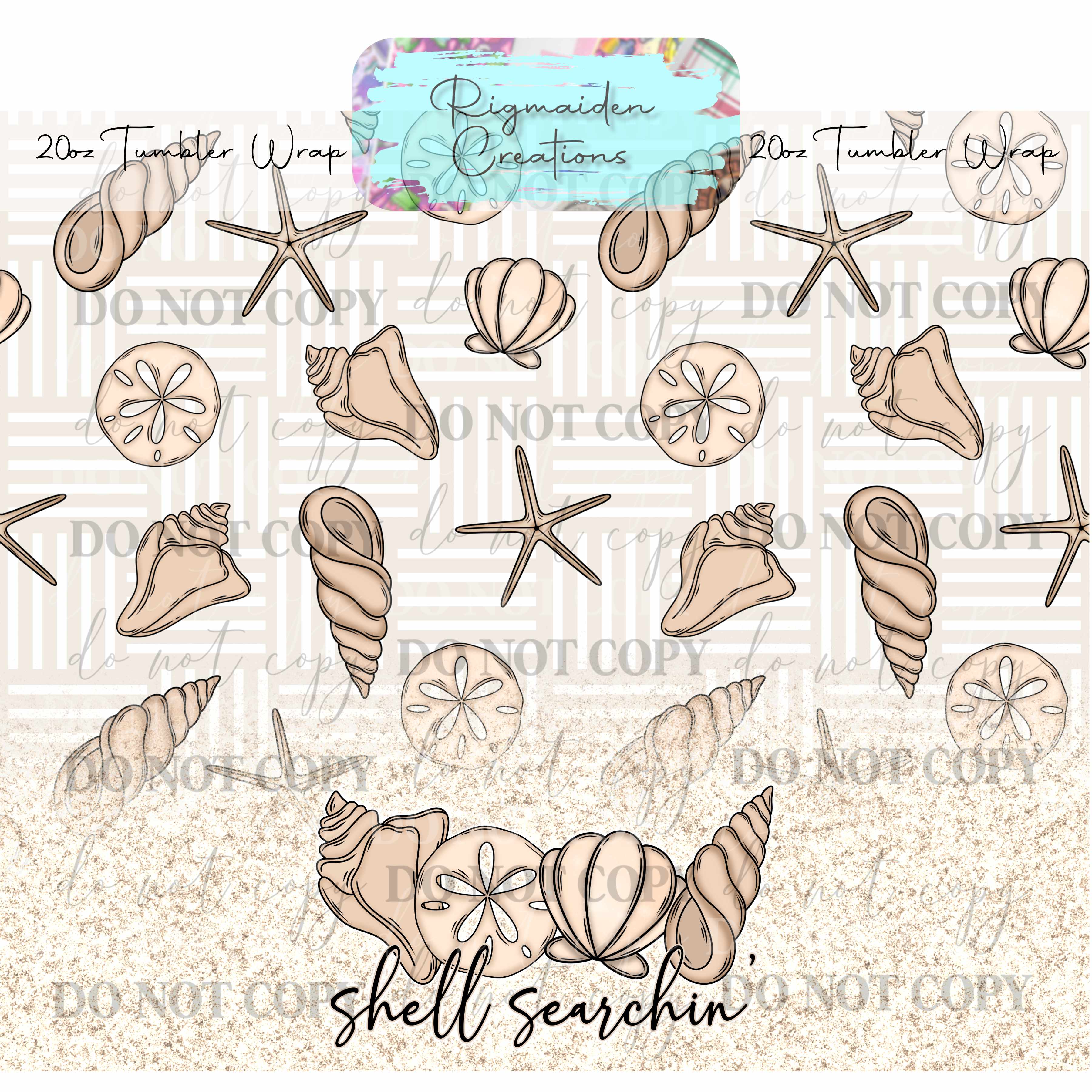 Coastal Calm - 20oz Tumbler Wrap