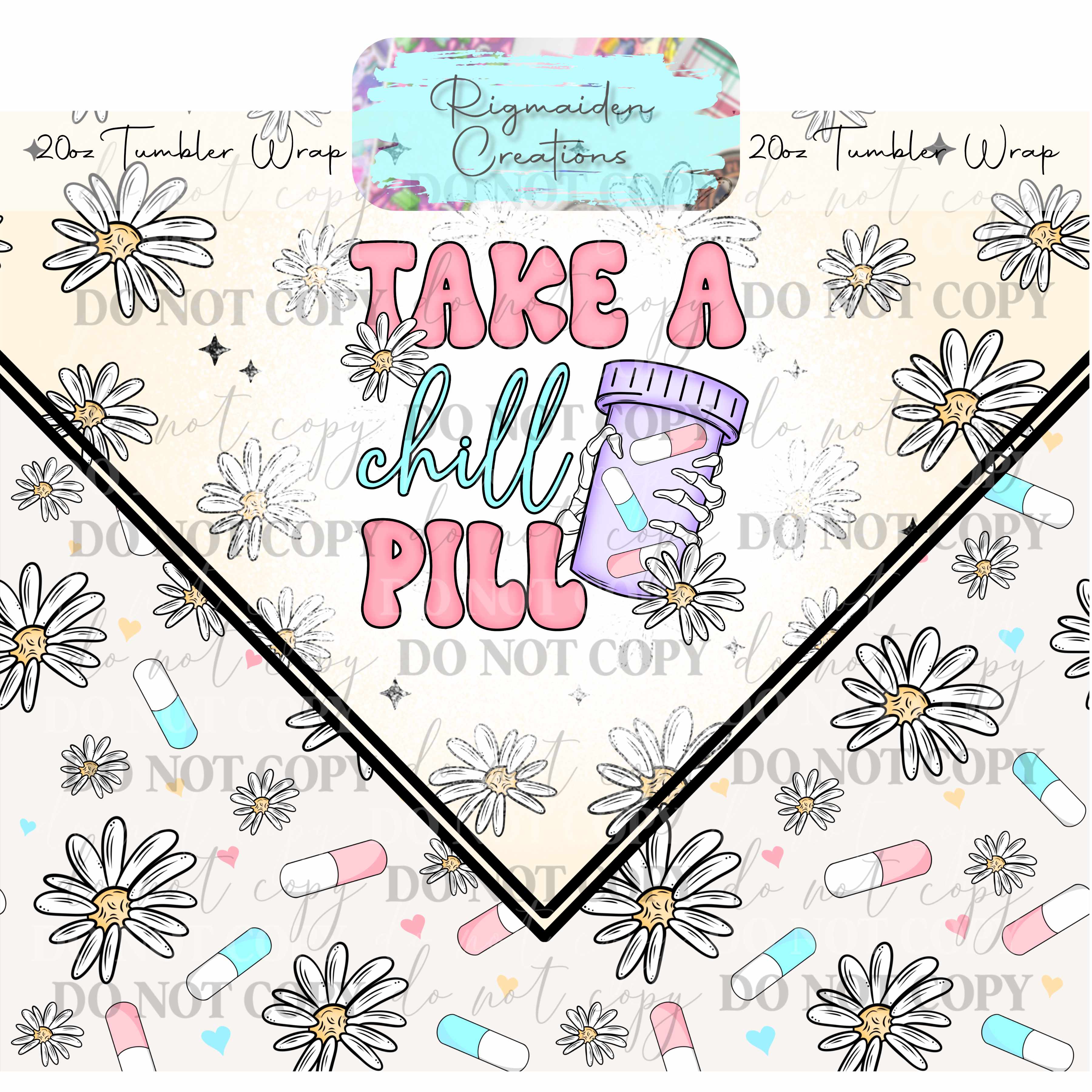 Chill Vibes - 20oz Tumbler Wrap