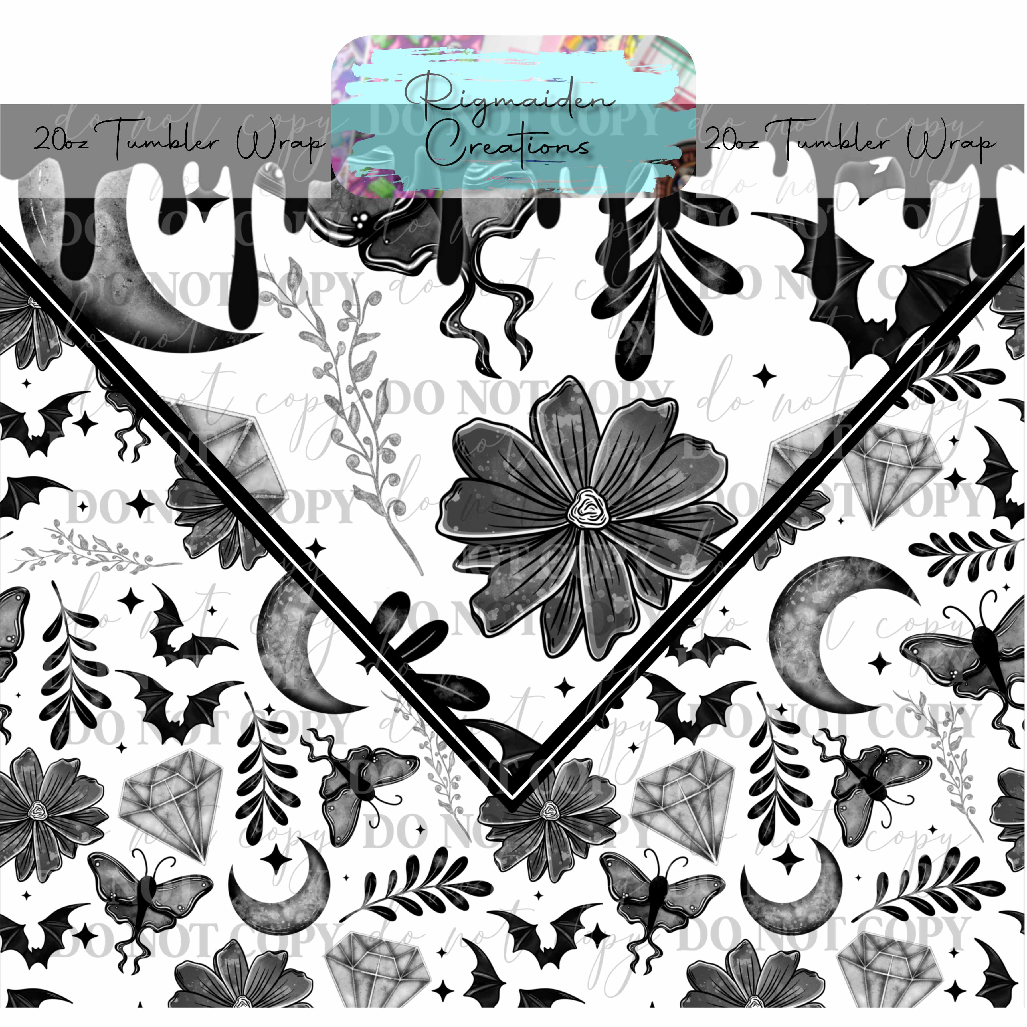 Moth and Bloom - 20oz Tumbler Wrap