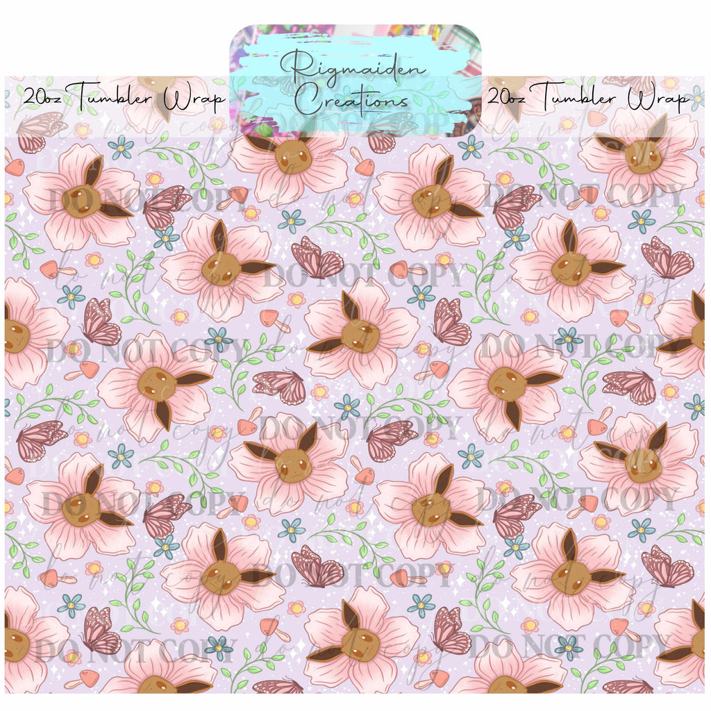 Fox-Like Critter - 20oz Tumbler Wrap {Multiple}