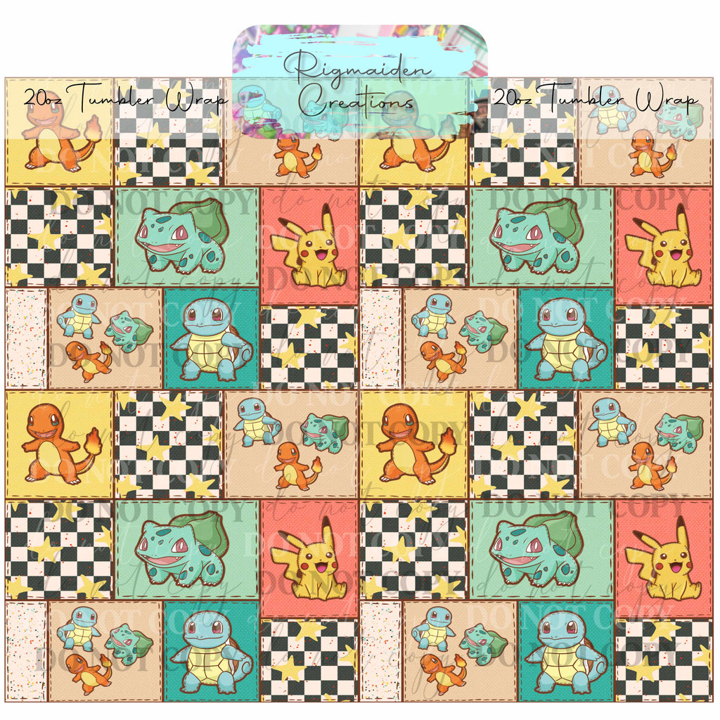 Bolt-Tail Critter - 20oz Tumbler Wrap {Multiple}