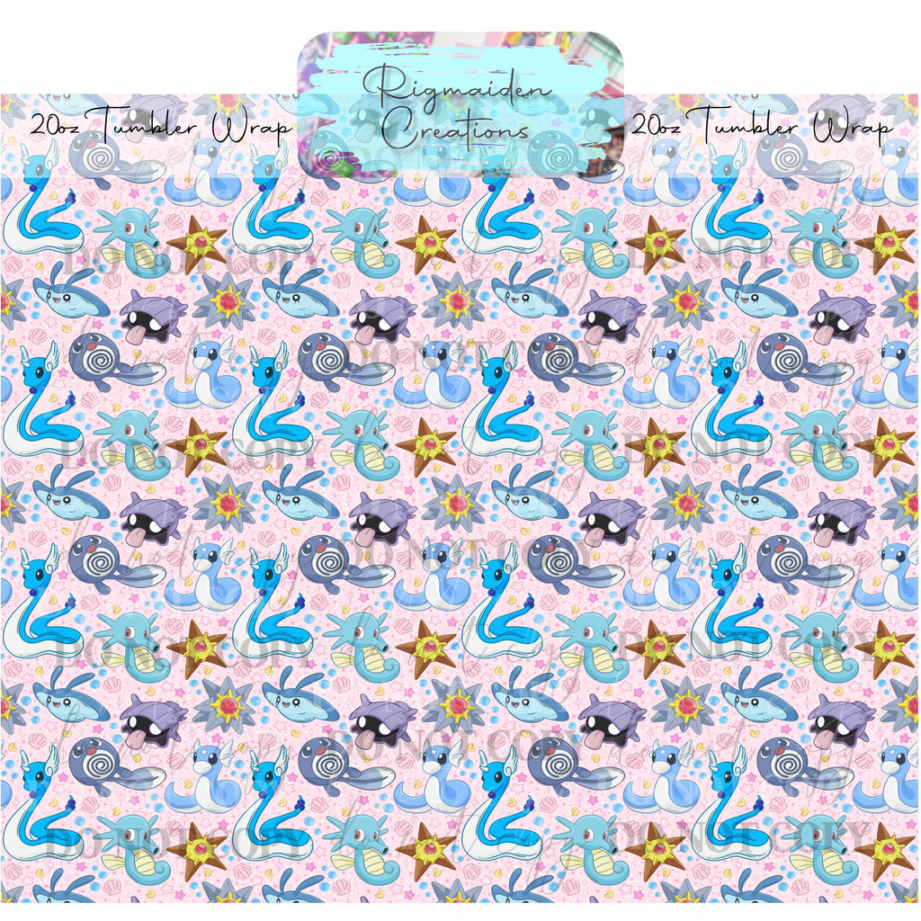 Aqua Critter - 20oz Tumbler Wrap {Multiple}